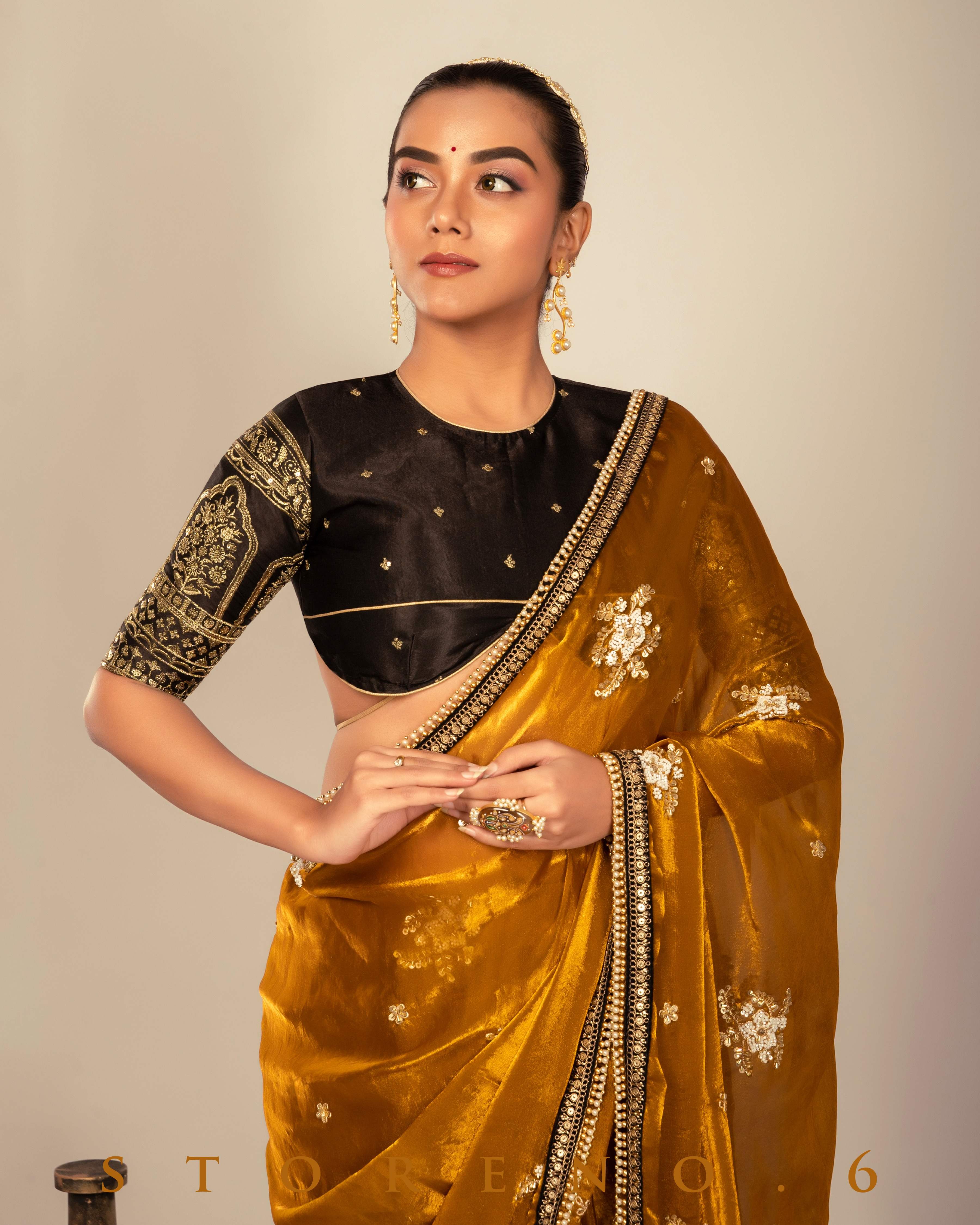 ENCHANTING EMPRESS SAREE WITH TIMELESS TITAN BLOUSE