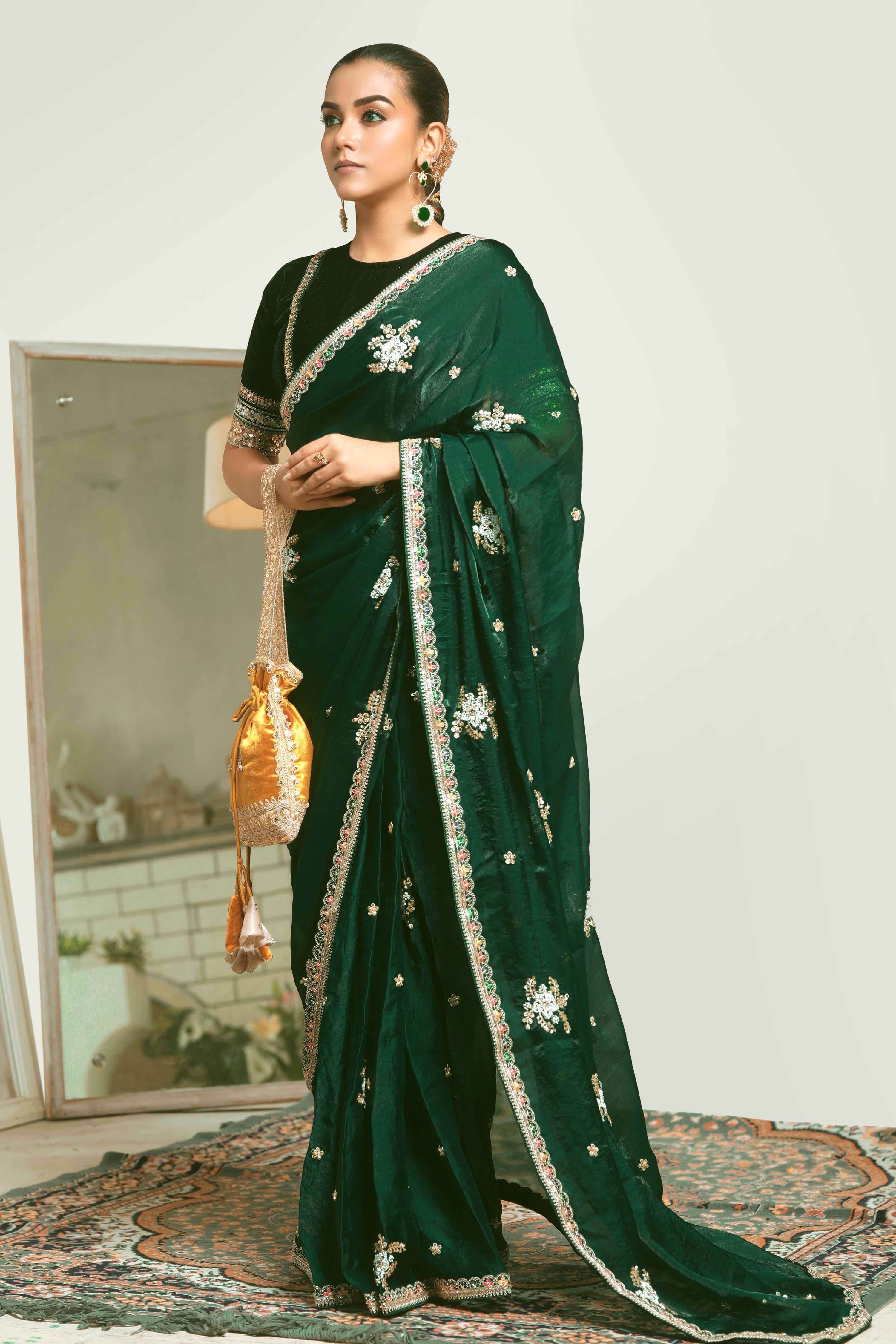 EMERALD ENCHANTE SAREE
