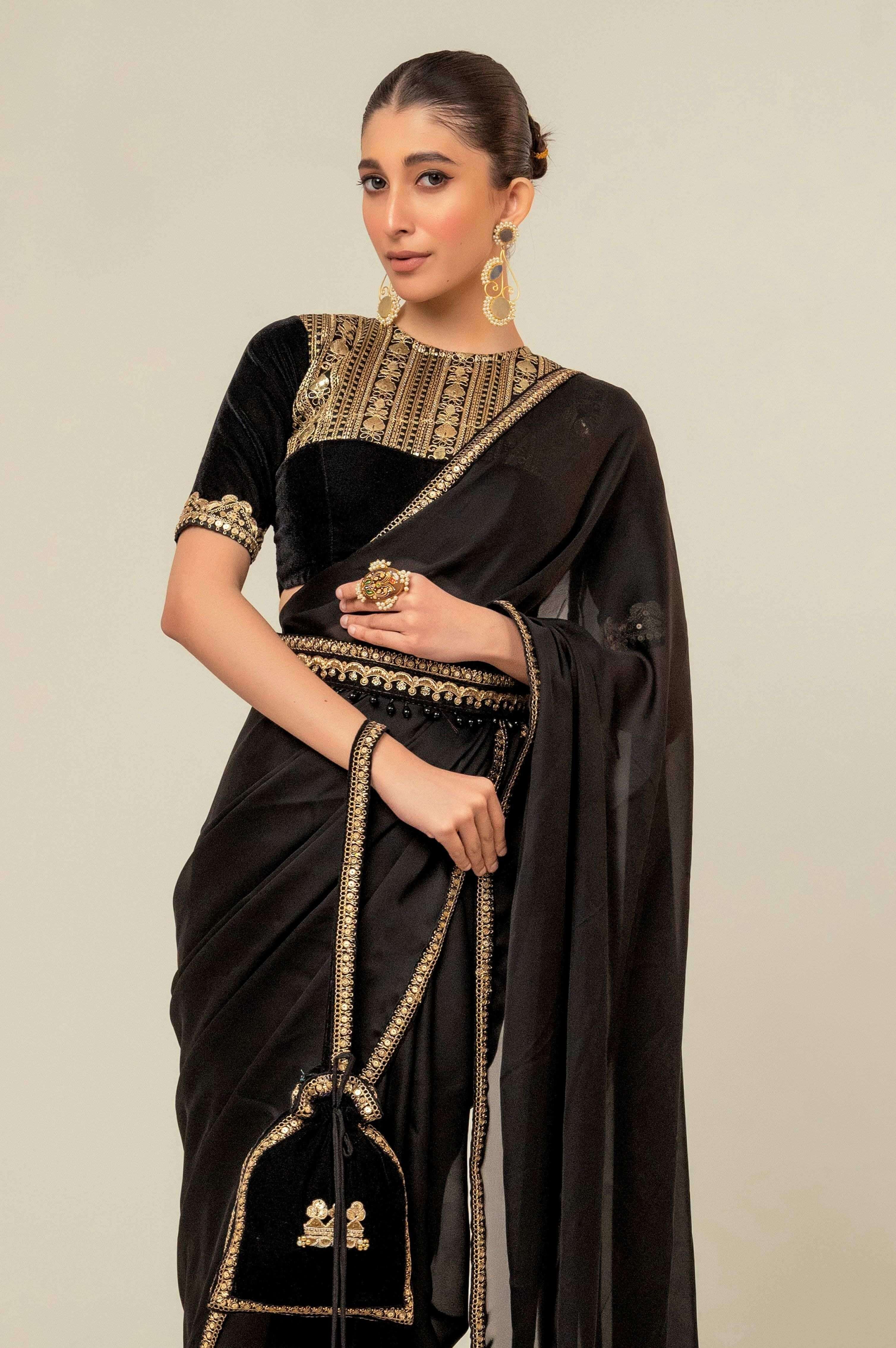 JEWEL JOY SAREE WITH OLD WORLD BLOUSE.