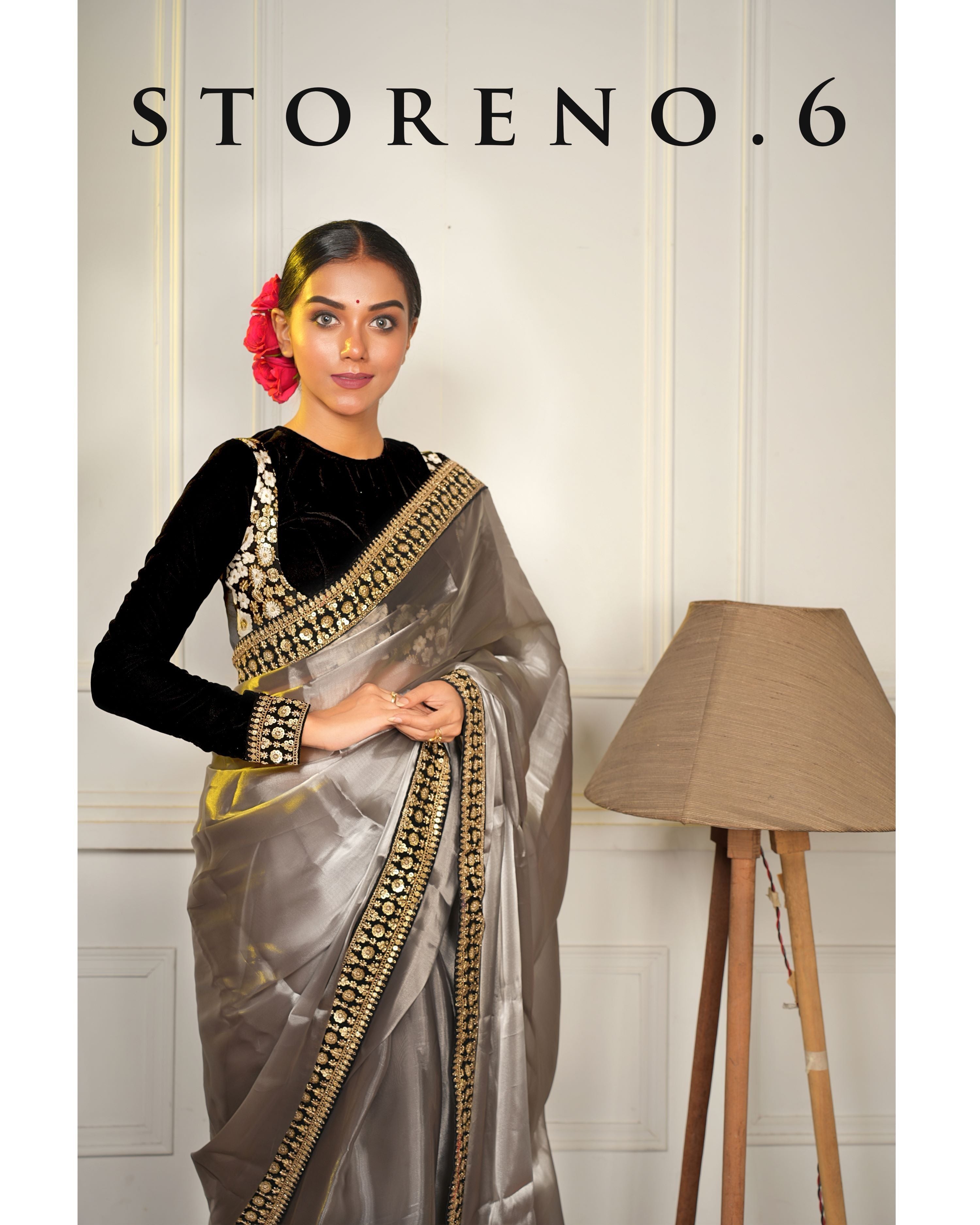 MAKHMAL NARGIS-E-SIAH BLOUSE