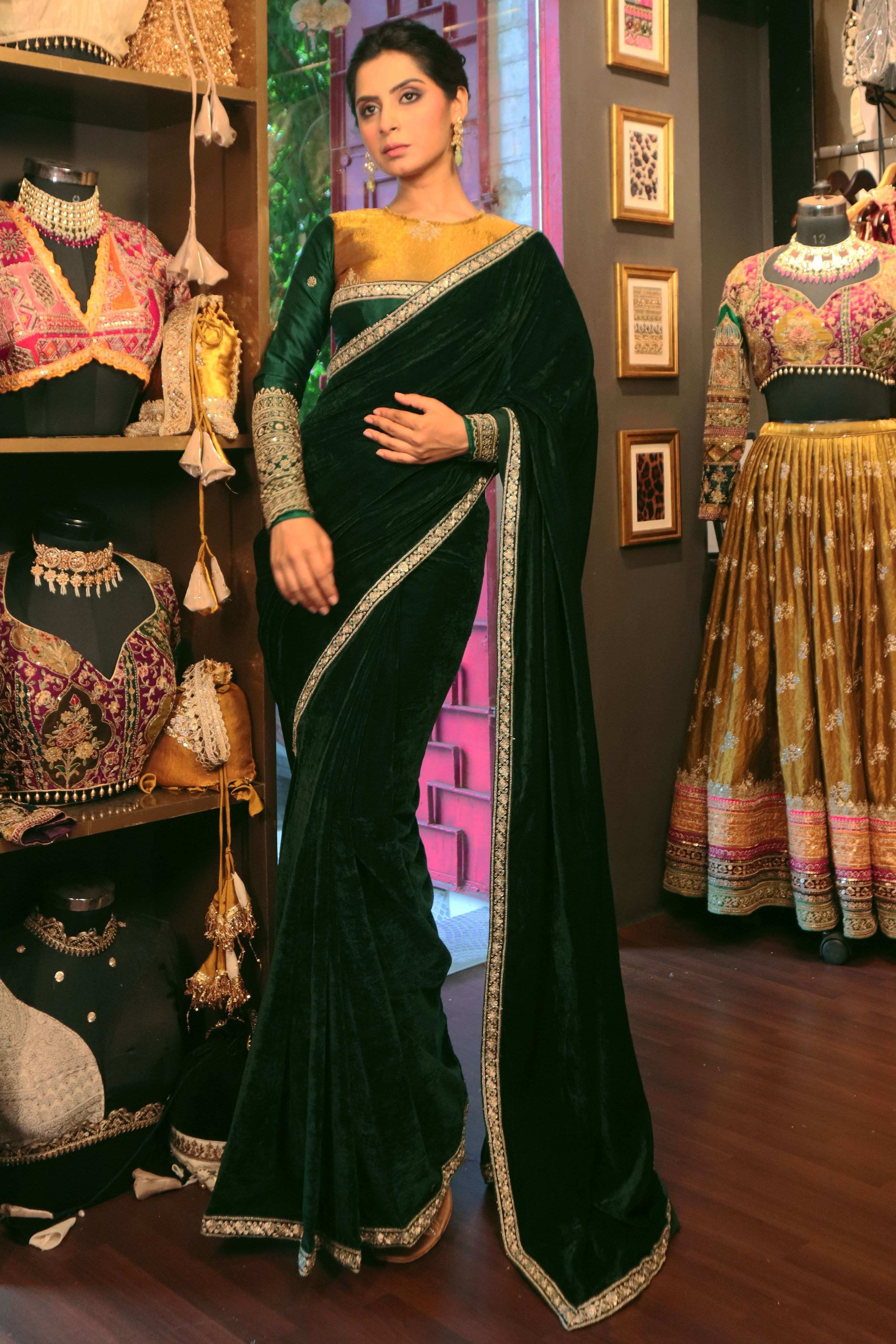 EMERALD ECHO SAREE