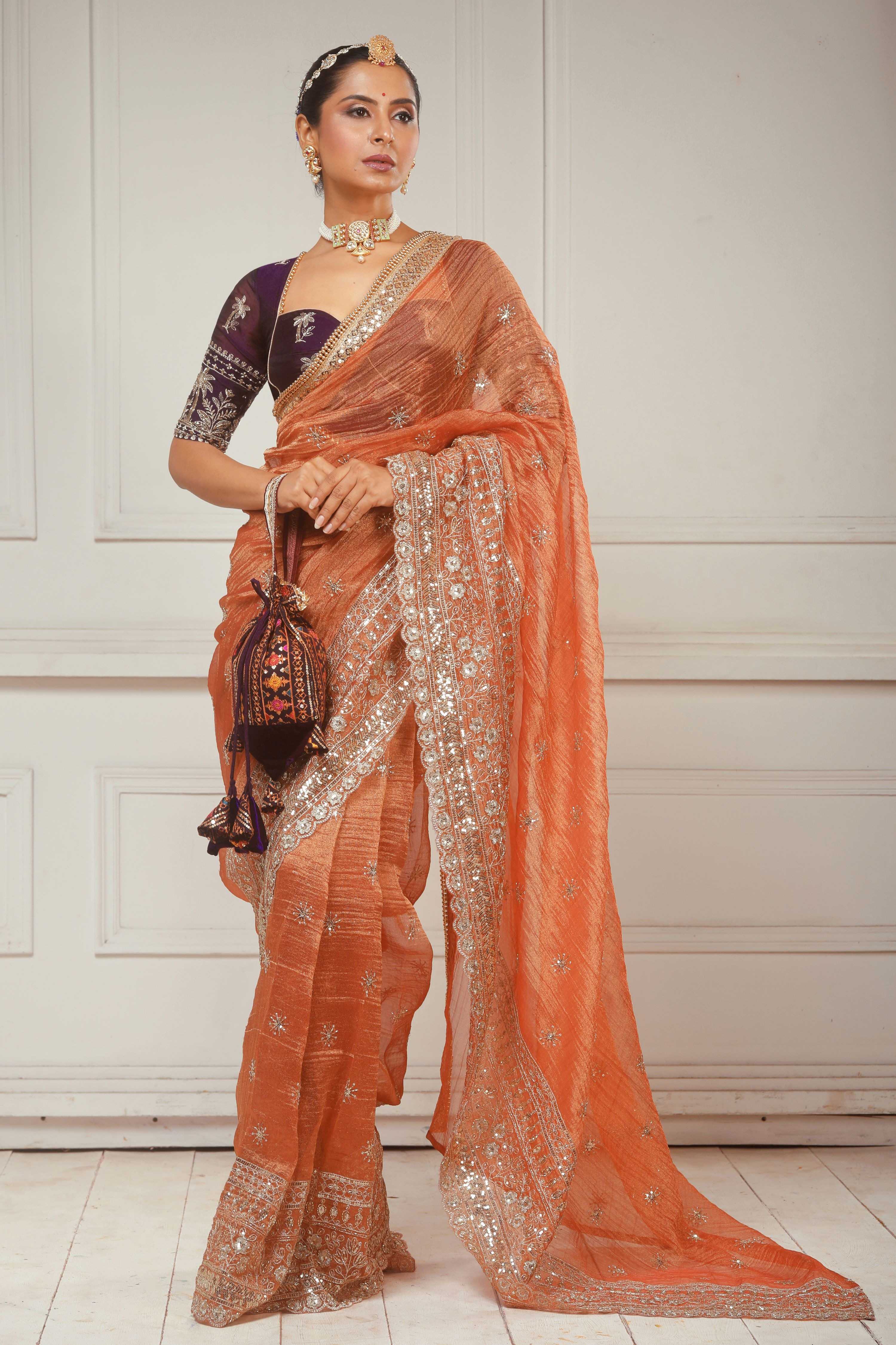 BLUSH WILDFLOWER SAREE