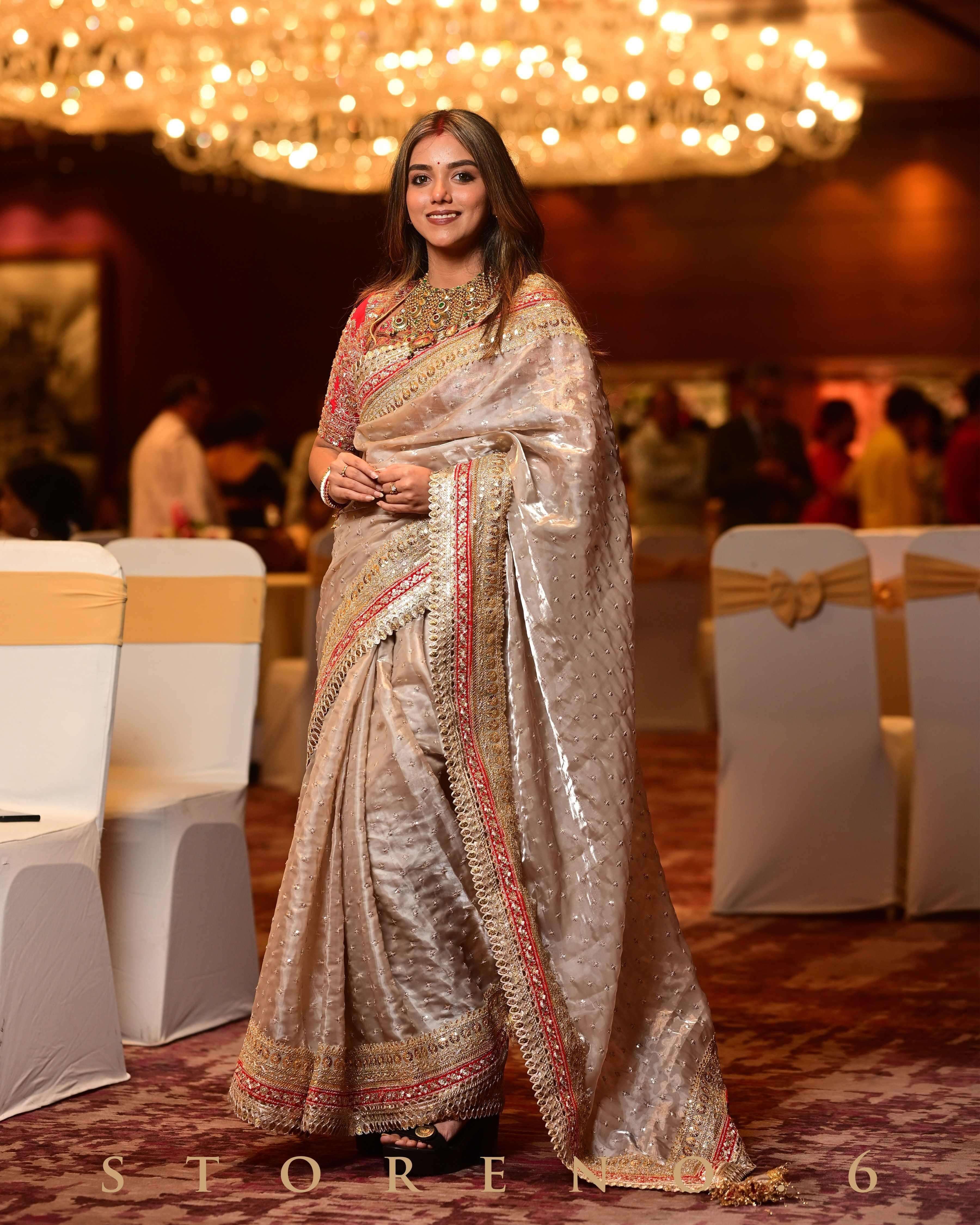 WEDDING WHIMSICAL SAREE.