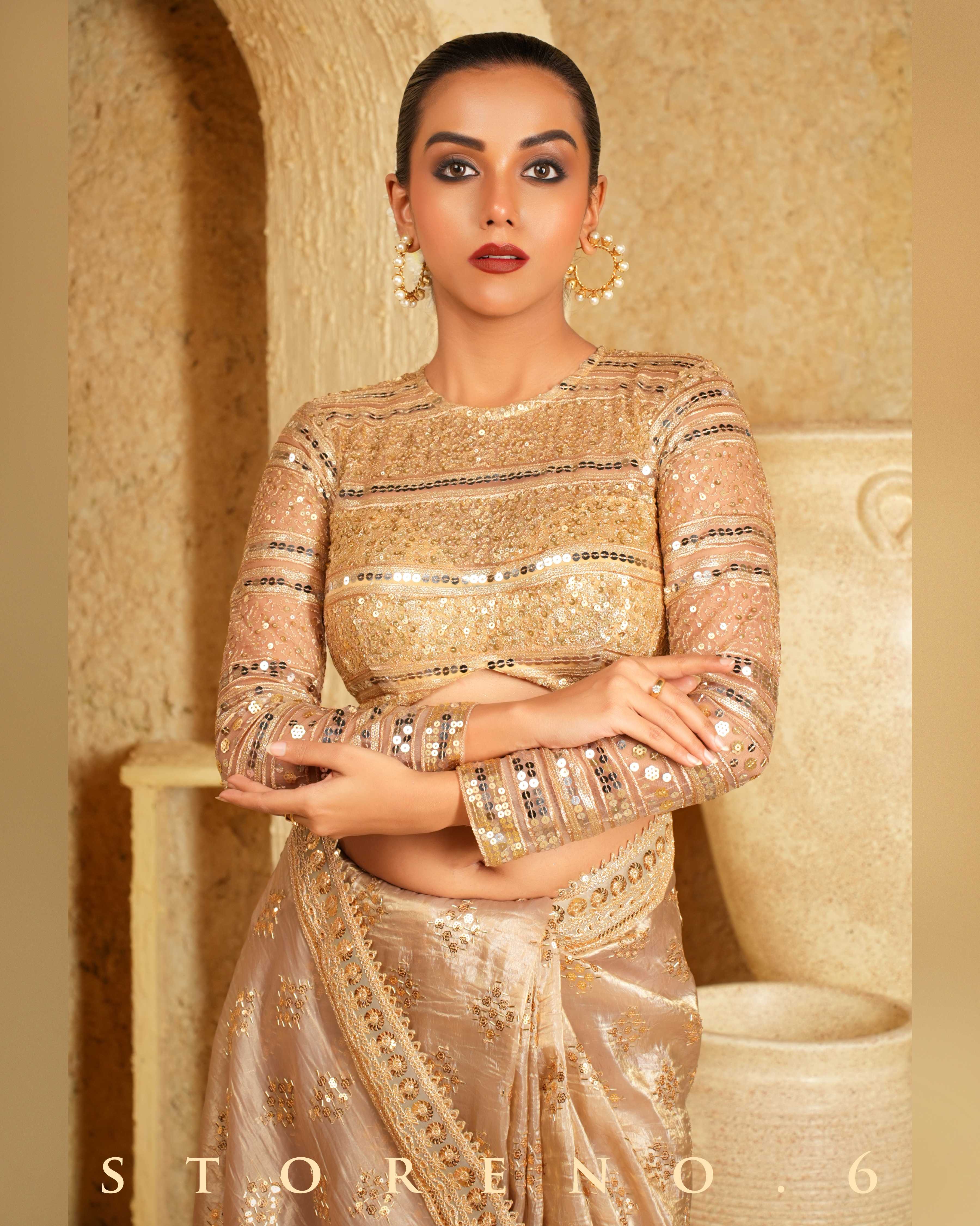 GOLD GARNISH BLOUSE
