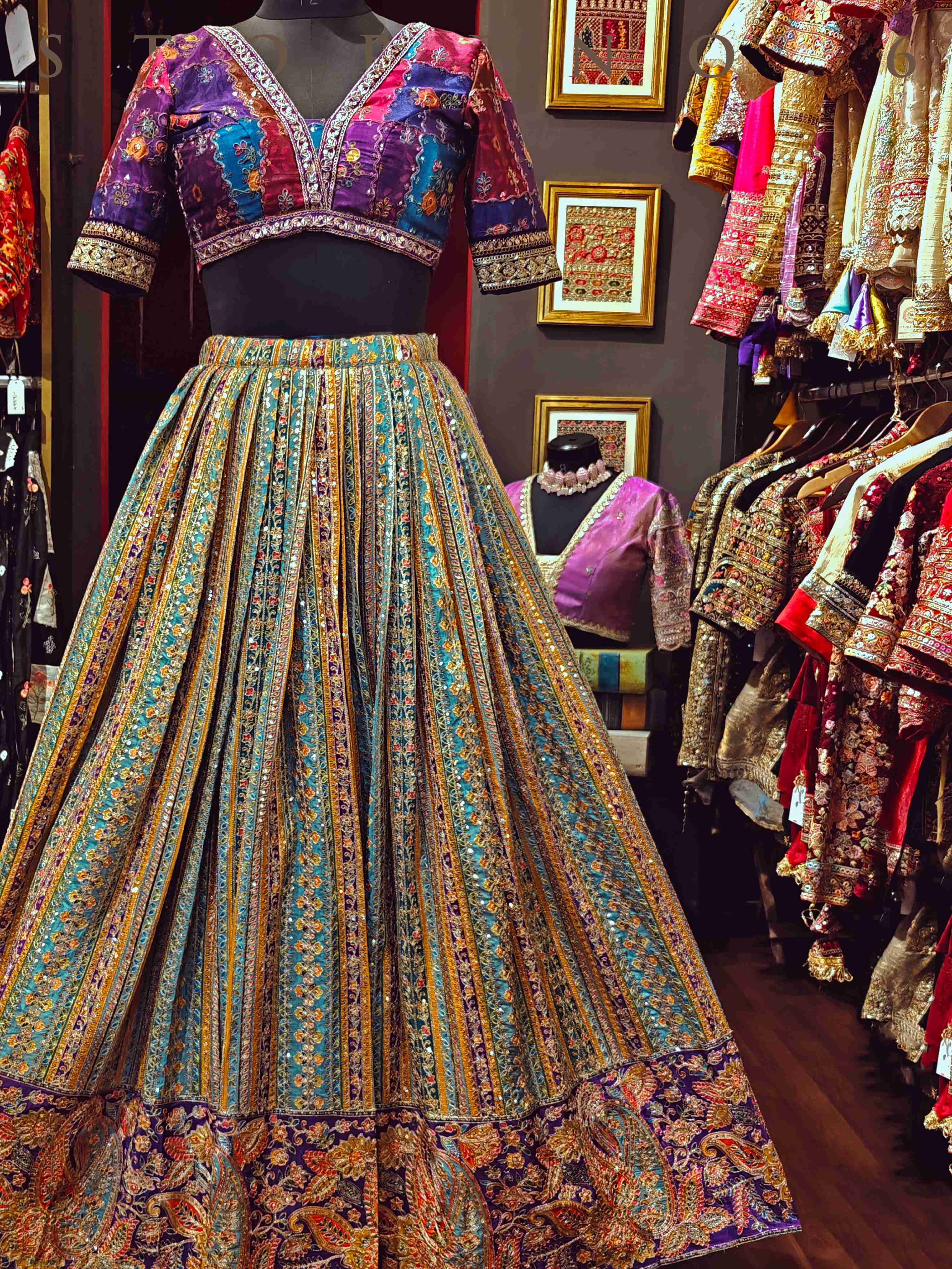 RANGRAAZ LEHENGA SKIRT(WITH CANCAN)