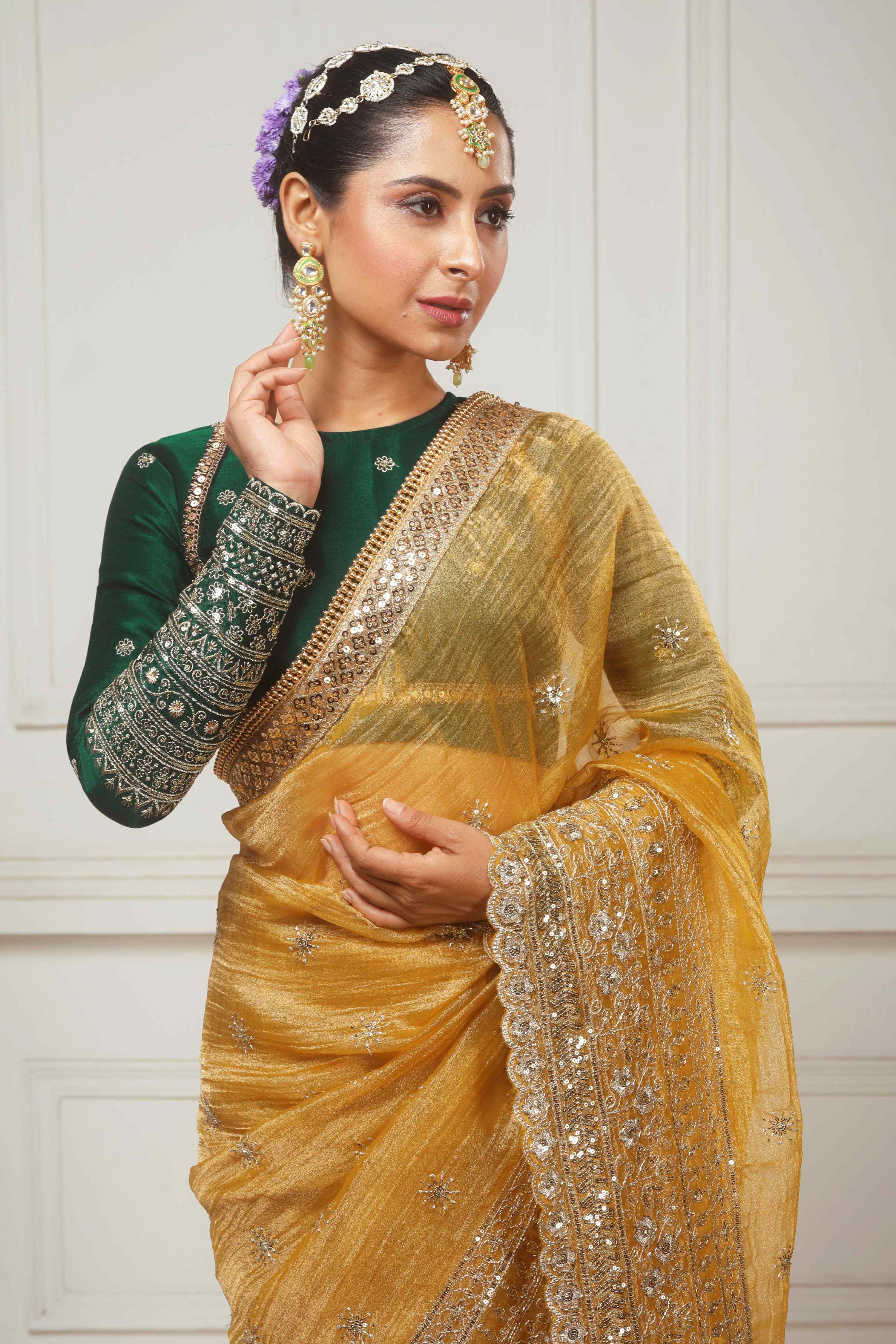 HONEY WILDFLOWER SAREE WITH ACE APPEAL CLASSIC BLOUSE