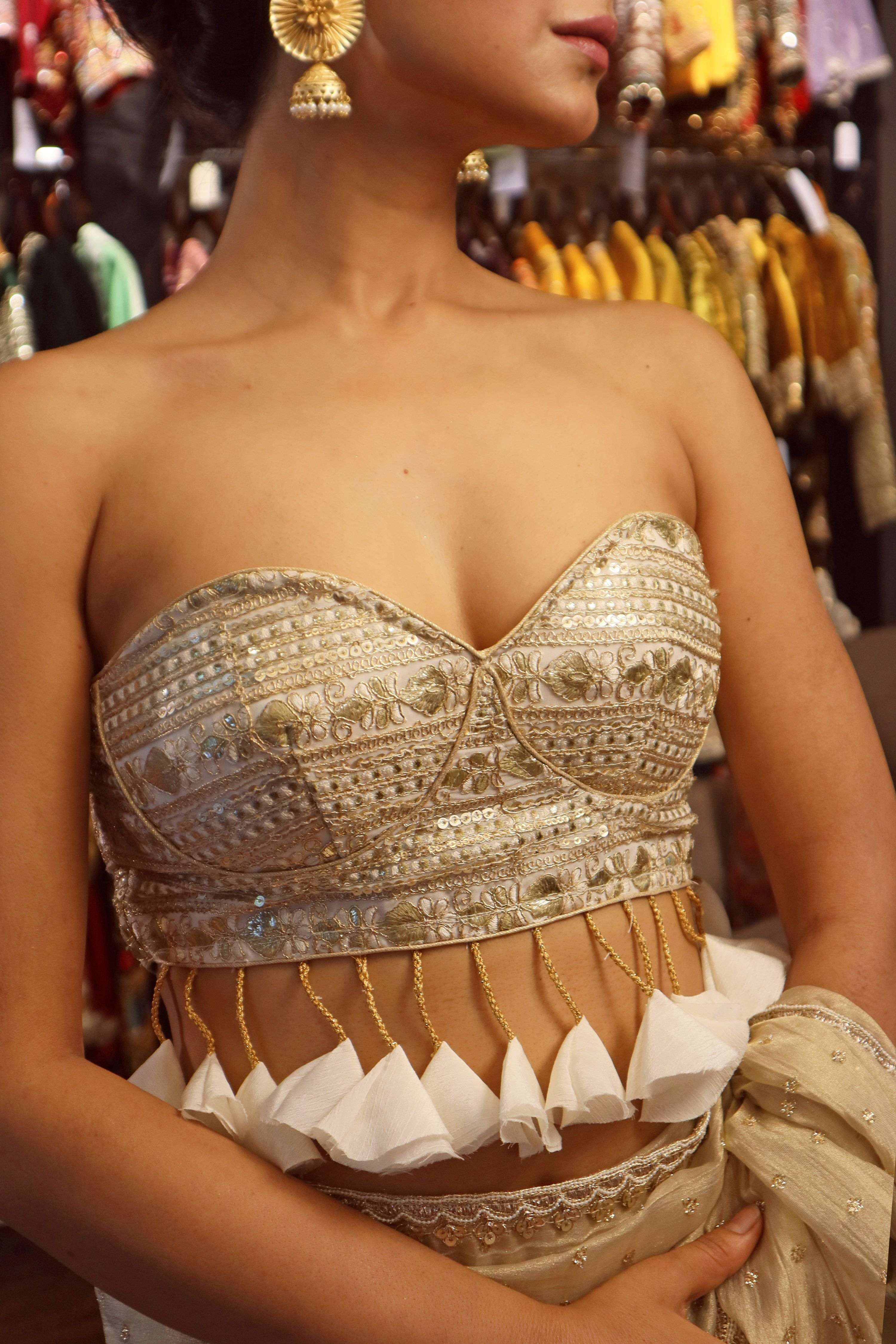 INTENSE IVORY CORSET BLOUSE