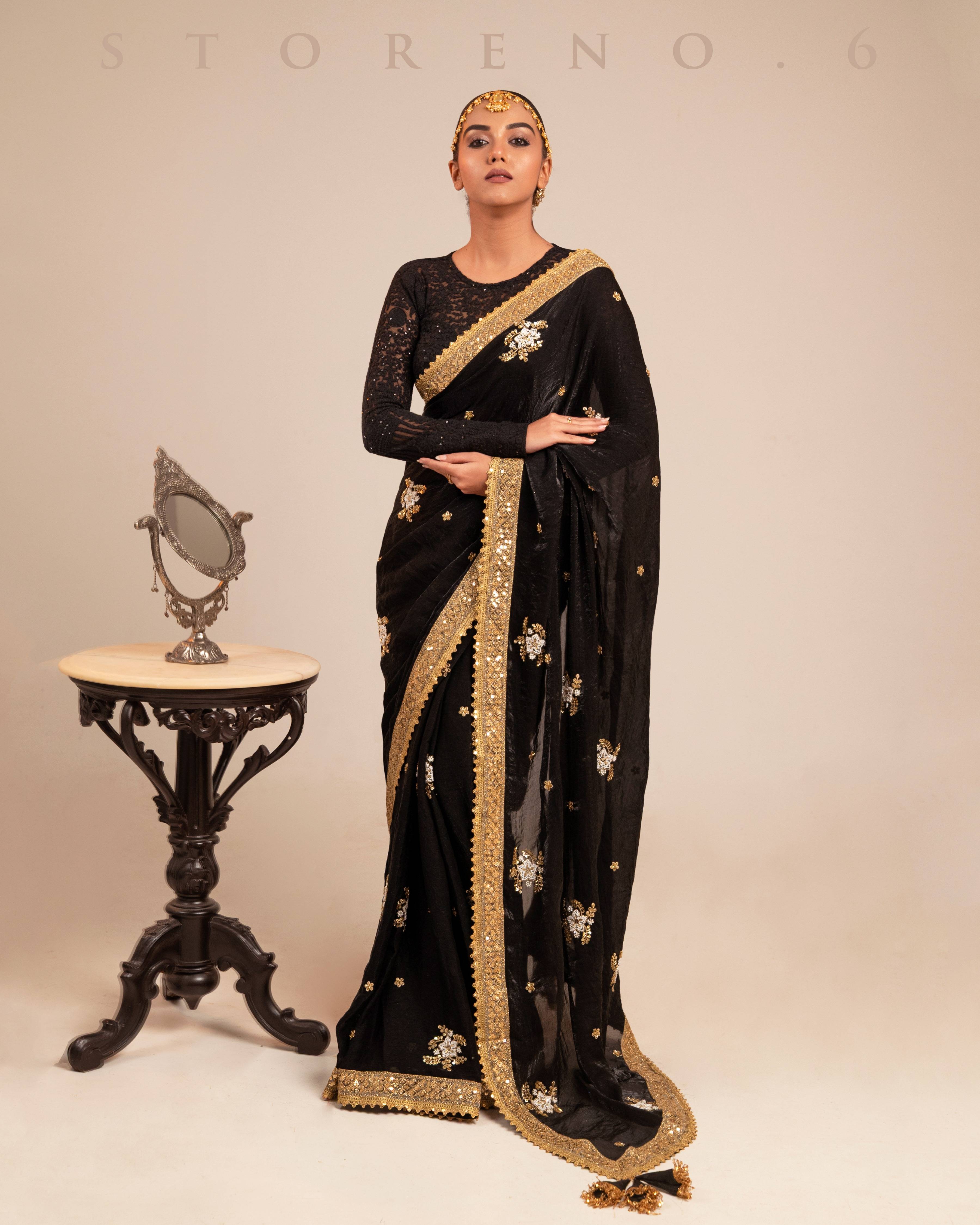 MIDNIGHT MIRACLE SAREE