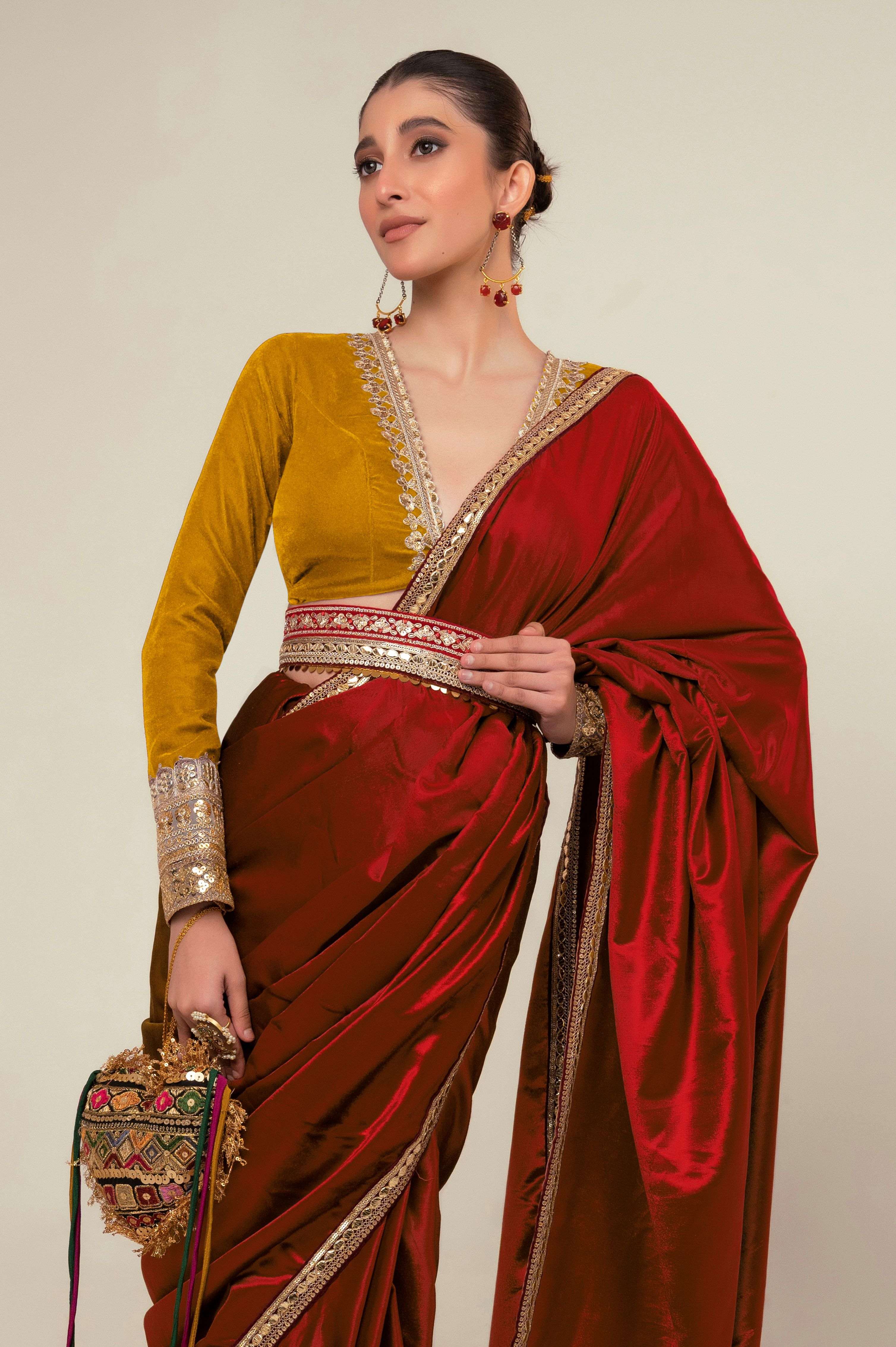 LUXE ROMANCE SAREE WITH SPICE EDGE BLOUSE