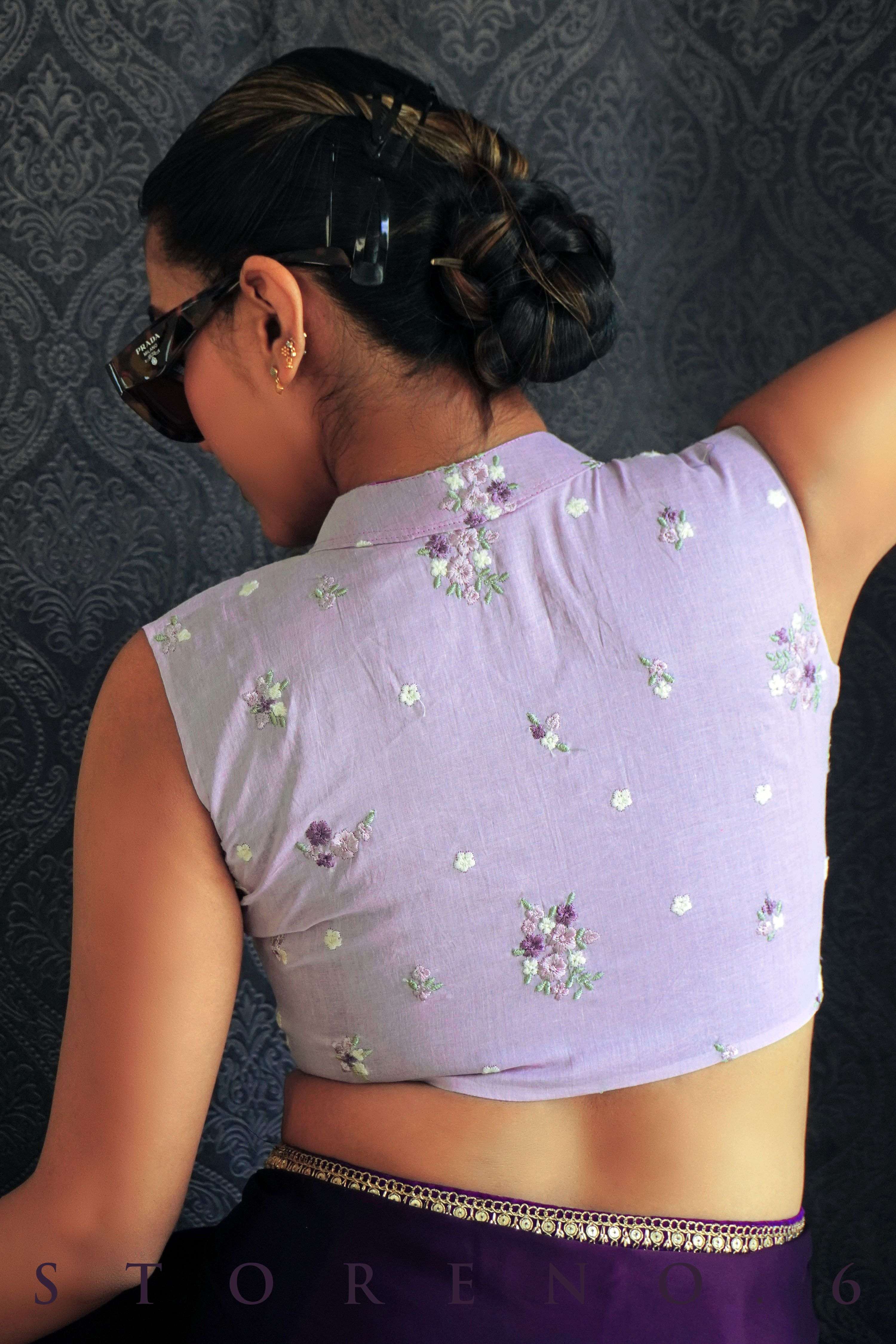 VIOLET WHISPER BLOUSE