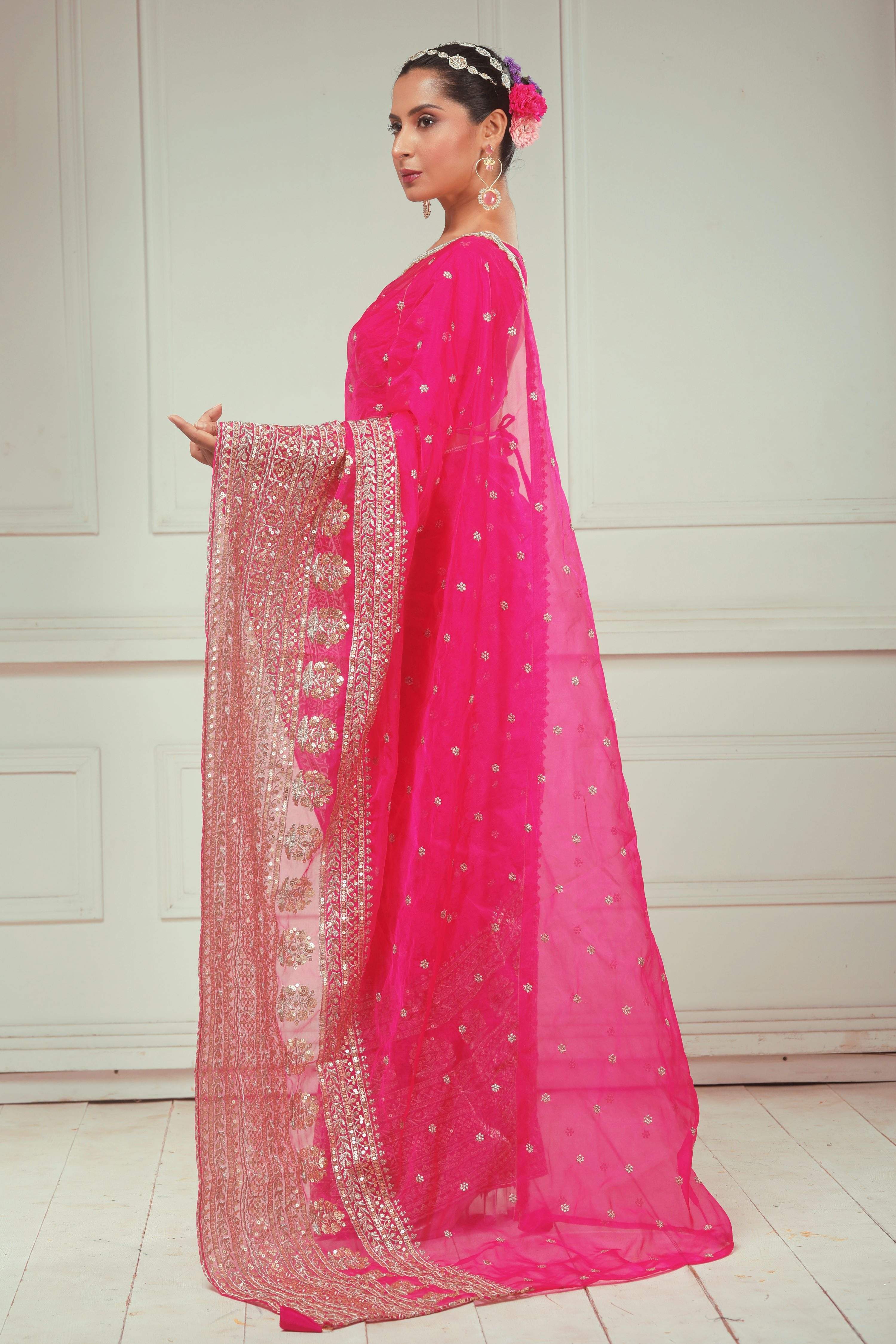 RASPBERRY KISS SAREE