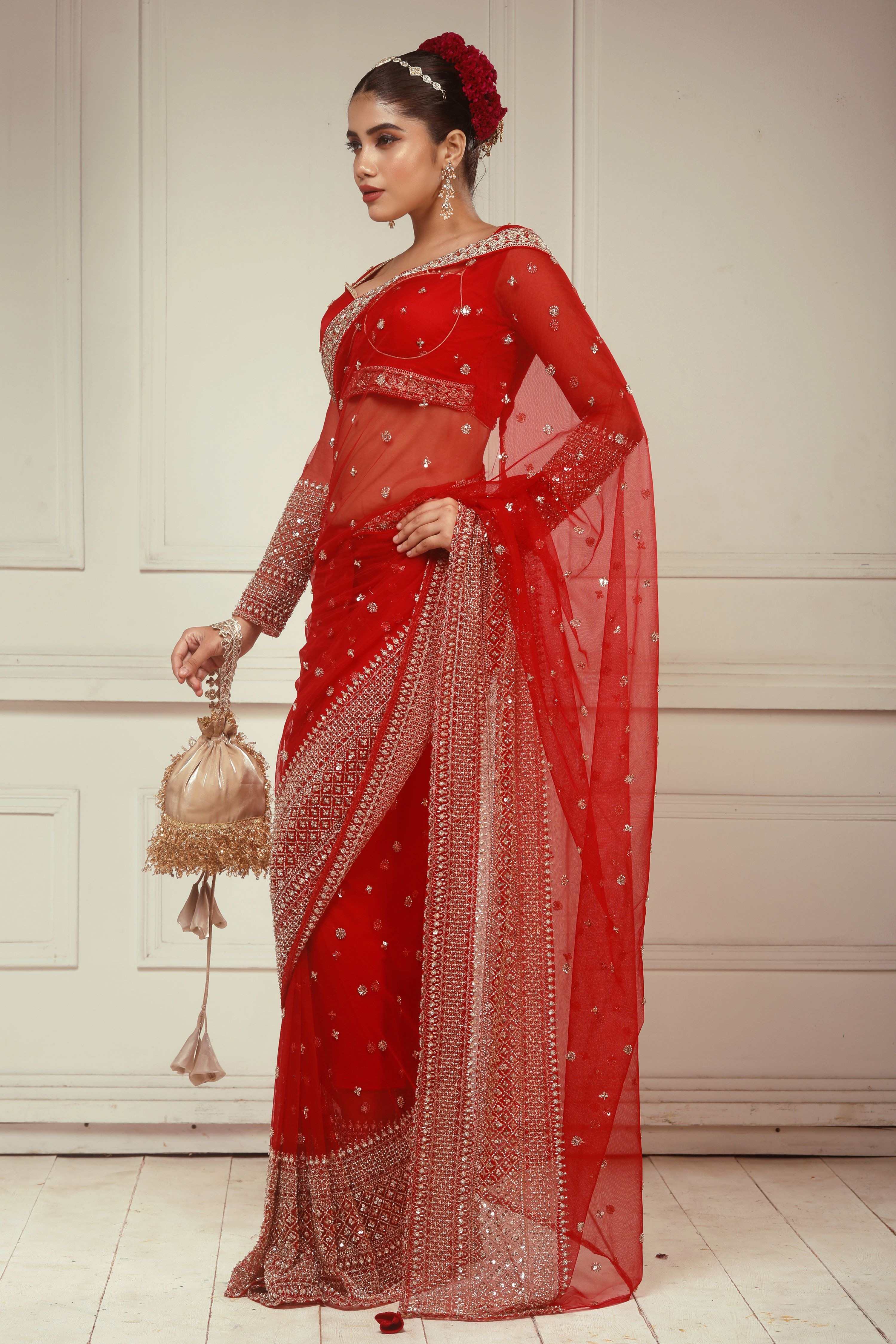 CHERRY CHANDELIER SAREE
