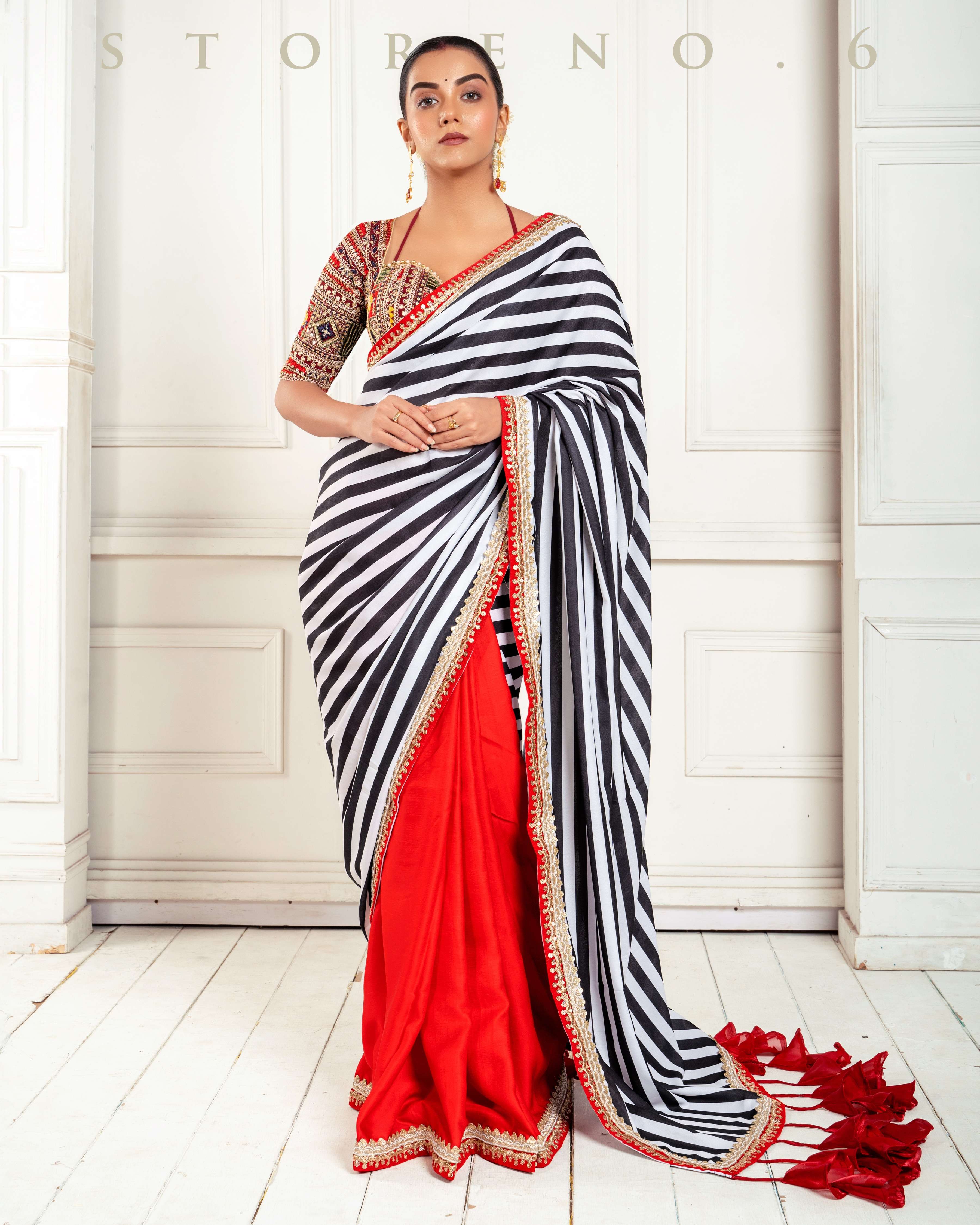 BOMBAY BLOCKBUSTER SAREE WITH LUSH OF GLORY BLOUSE