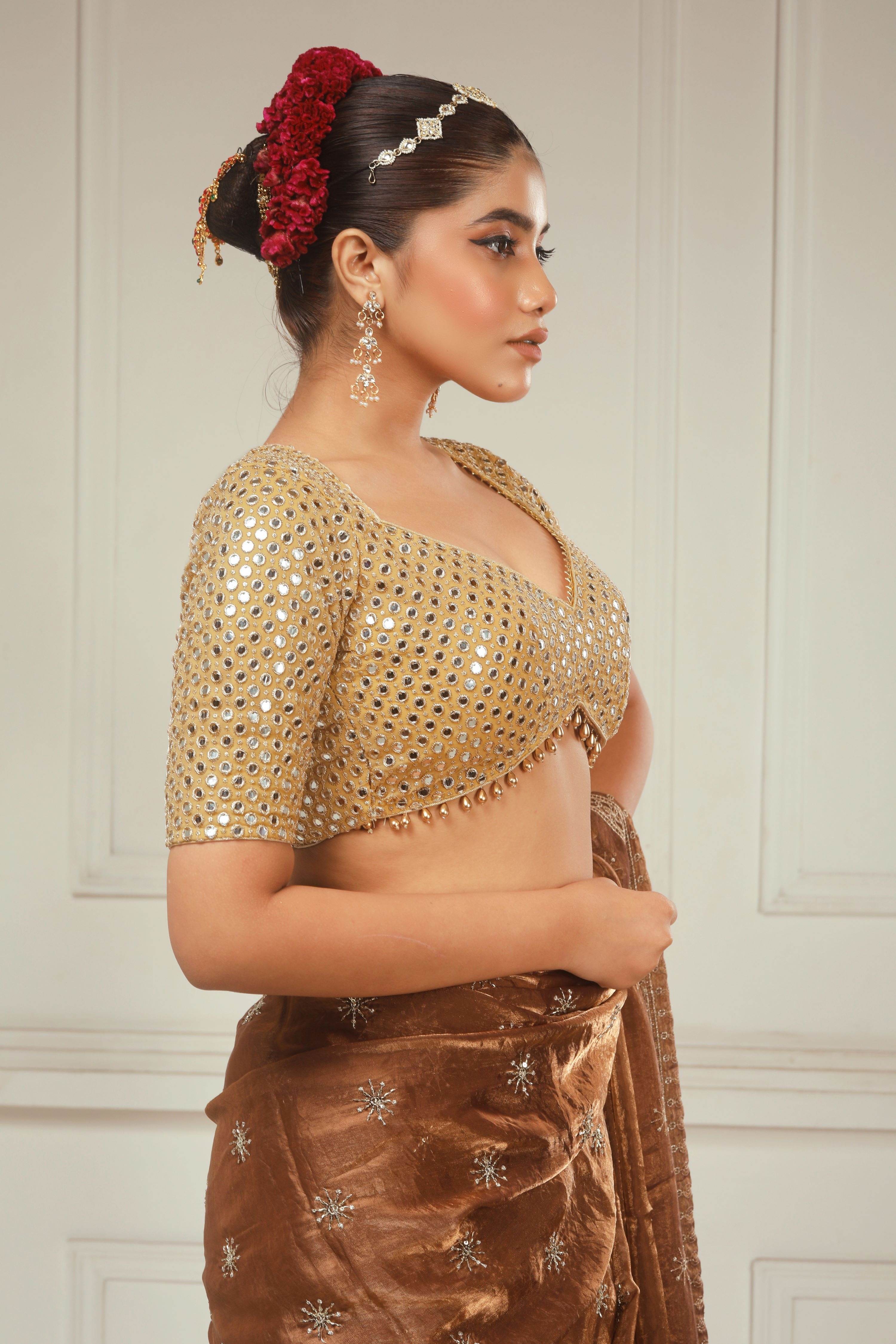 GOLDEN GOSSIP BLOUSE