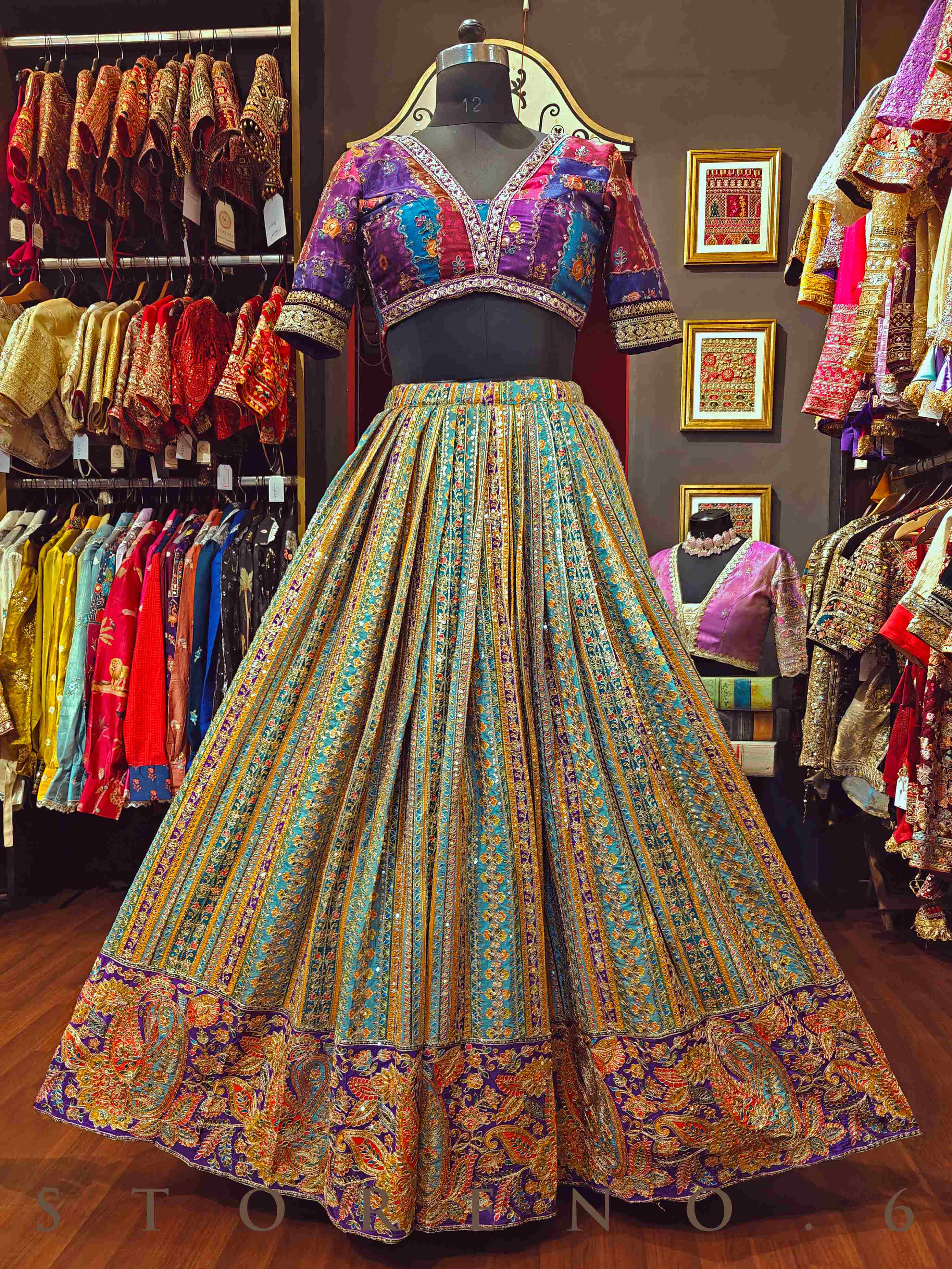RANGRAAZ LEHENGA SKIRT(WITH CANCAN)
