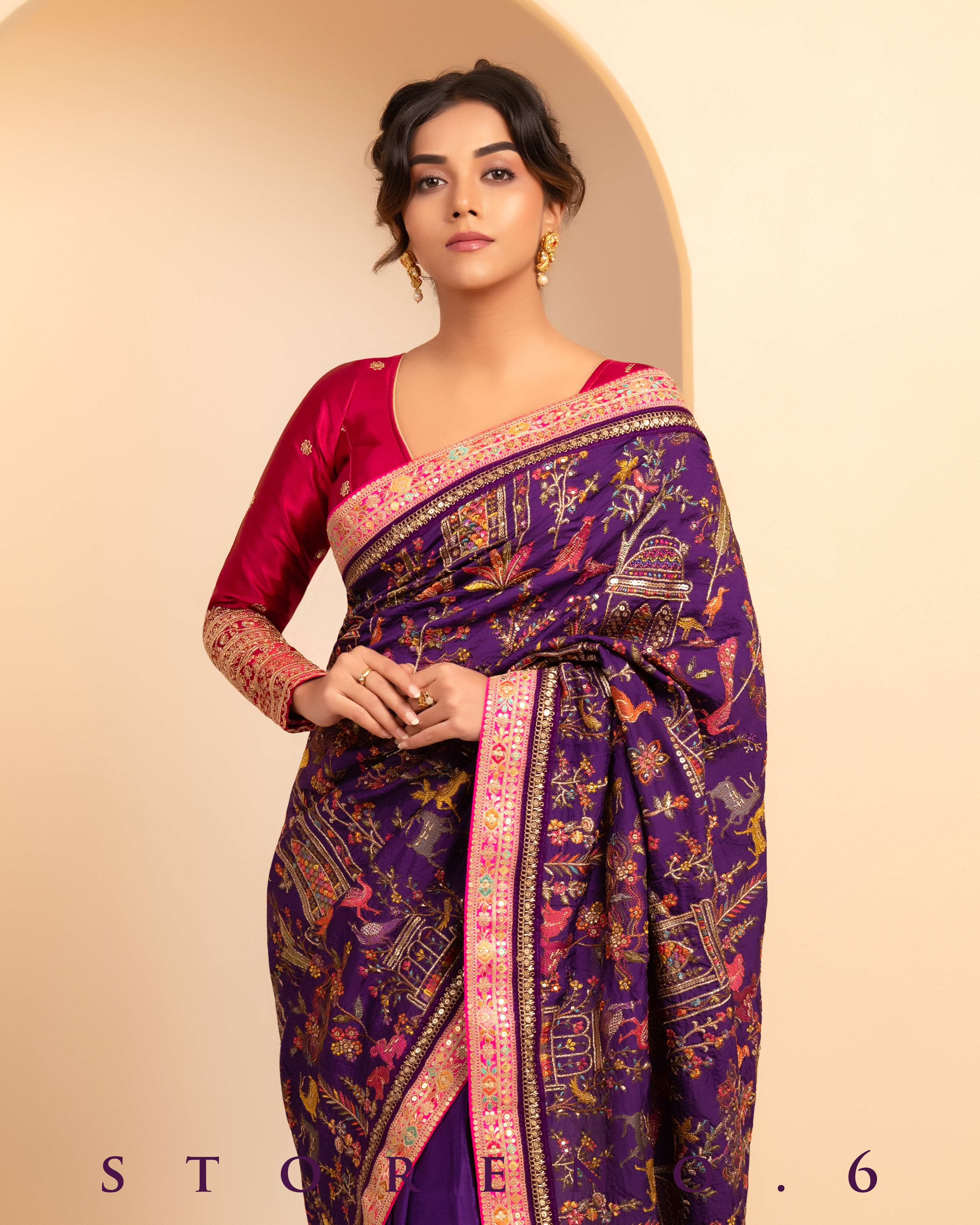 THE 6TH CENTURY CHROMA SAREE