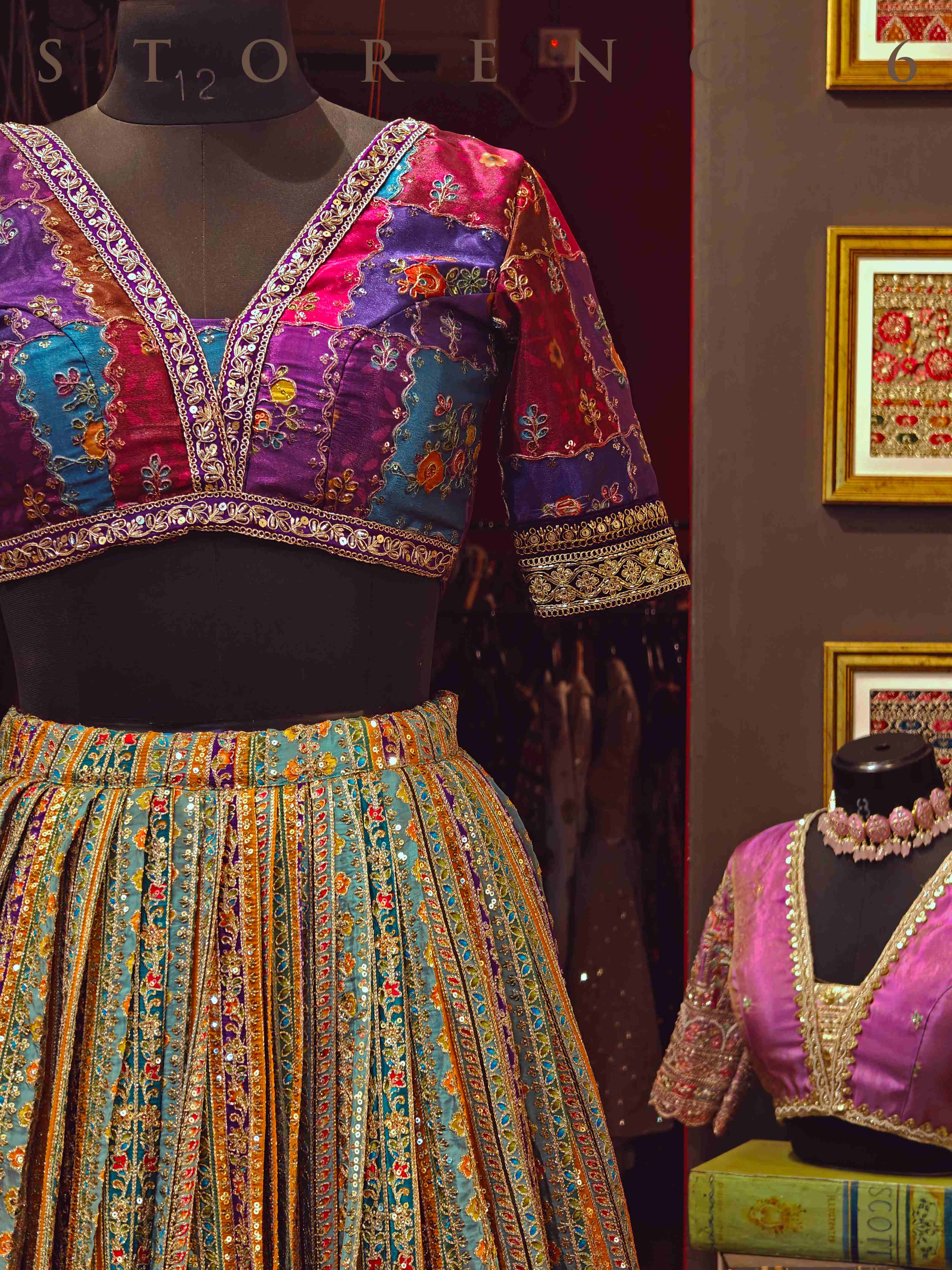 RANGRAAZ LEHENGA SKIRT WITH STITCHED BLOUSE(WITH CANCAN)