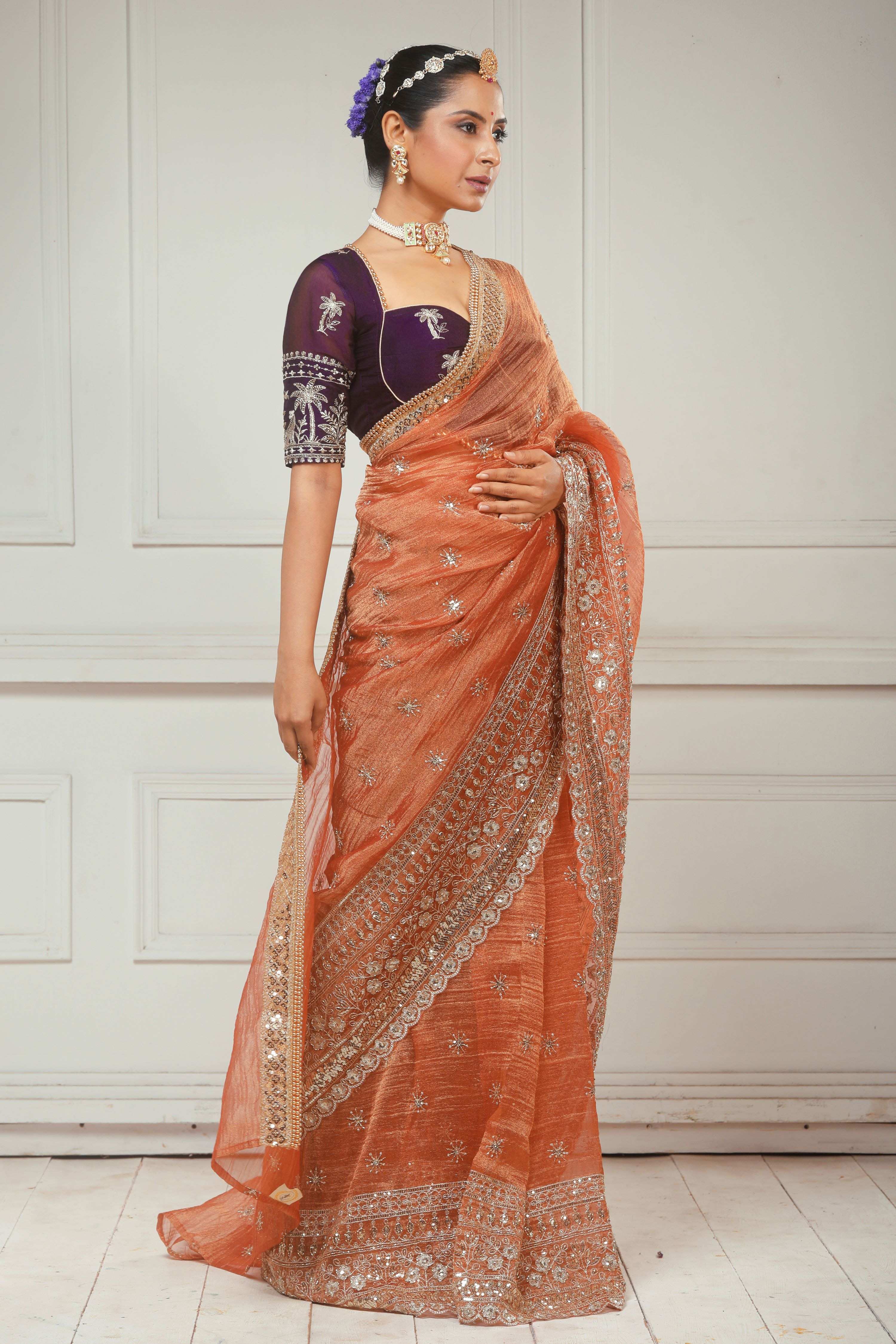 BLUSH WILDFLOWER SAREE