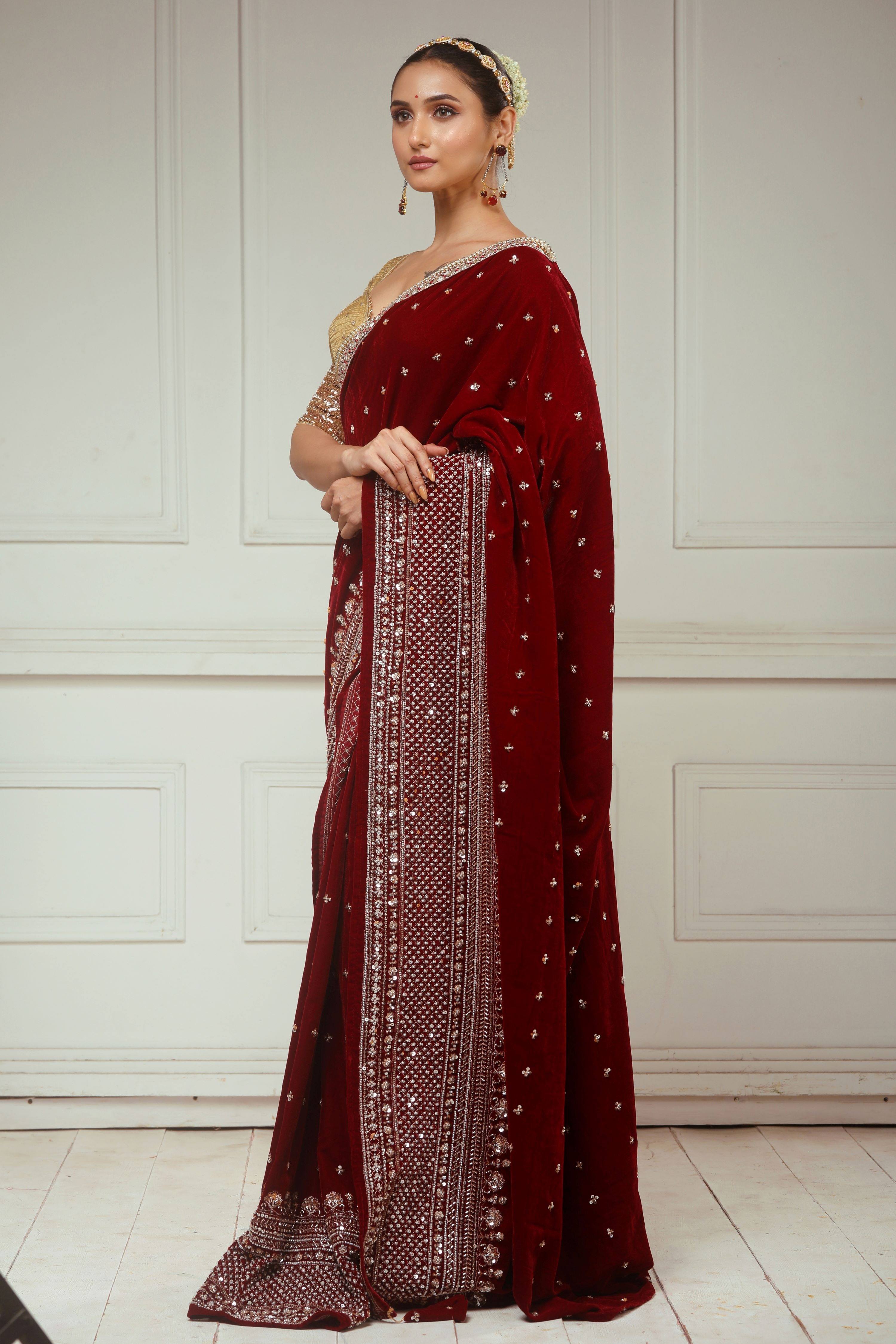 GARNET GRANDEUR SAREE