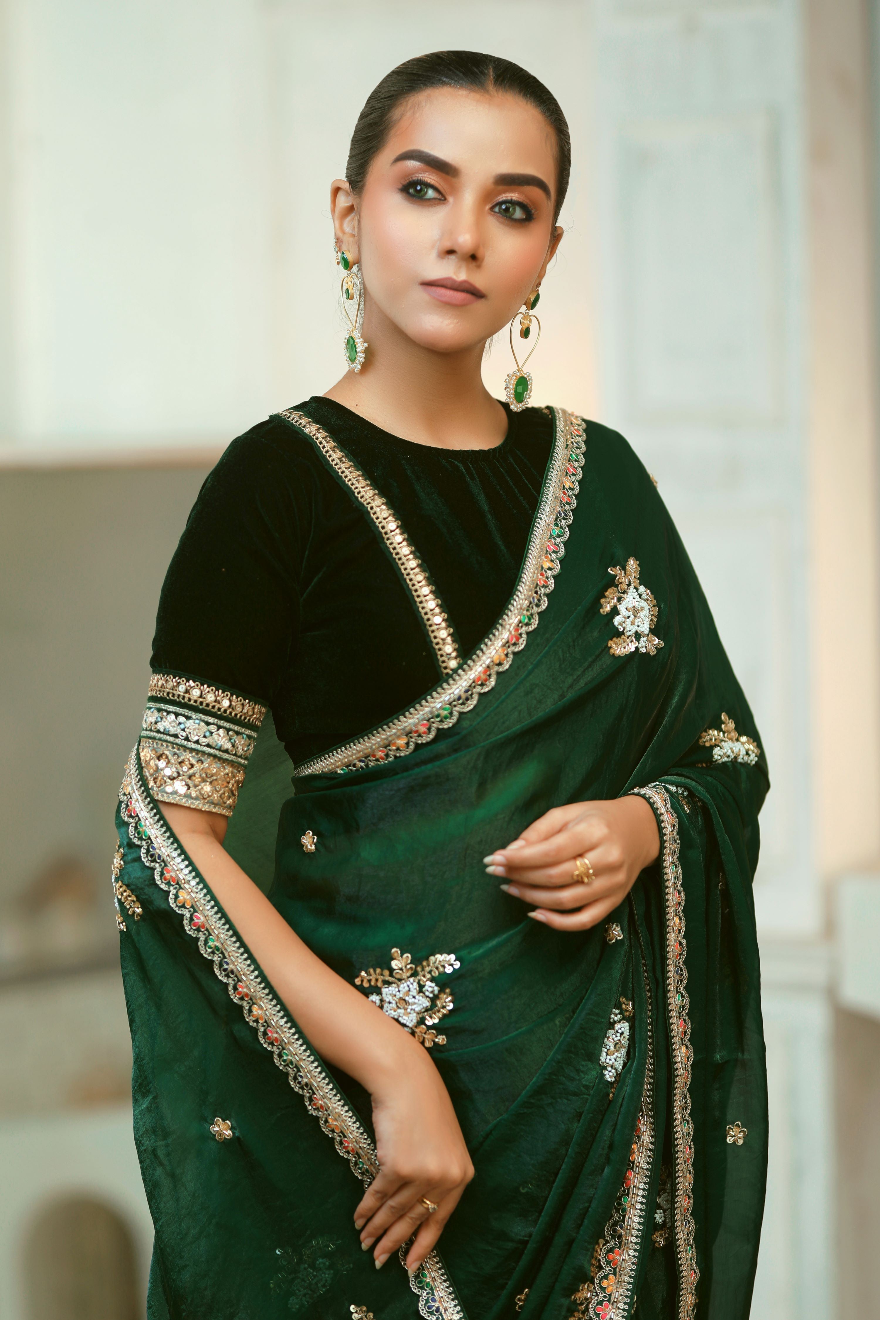 EMERALD ENCHANTE SAREE