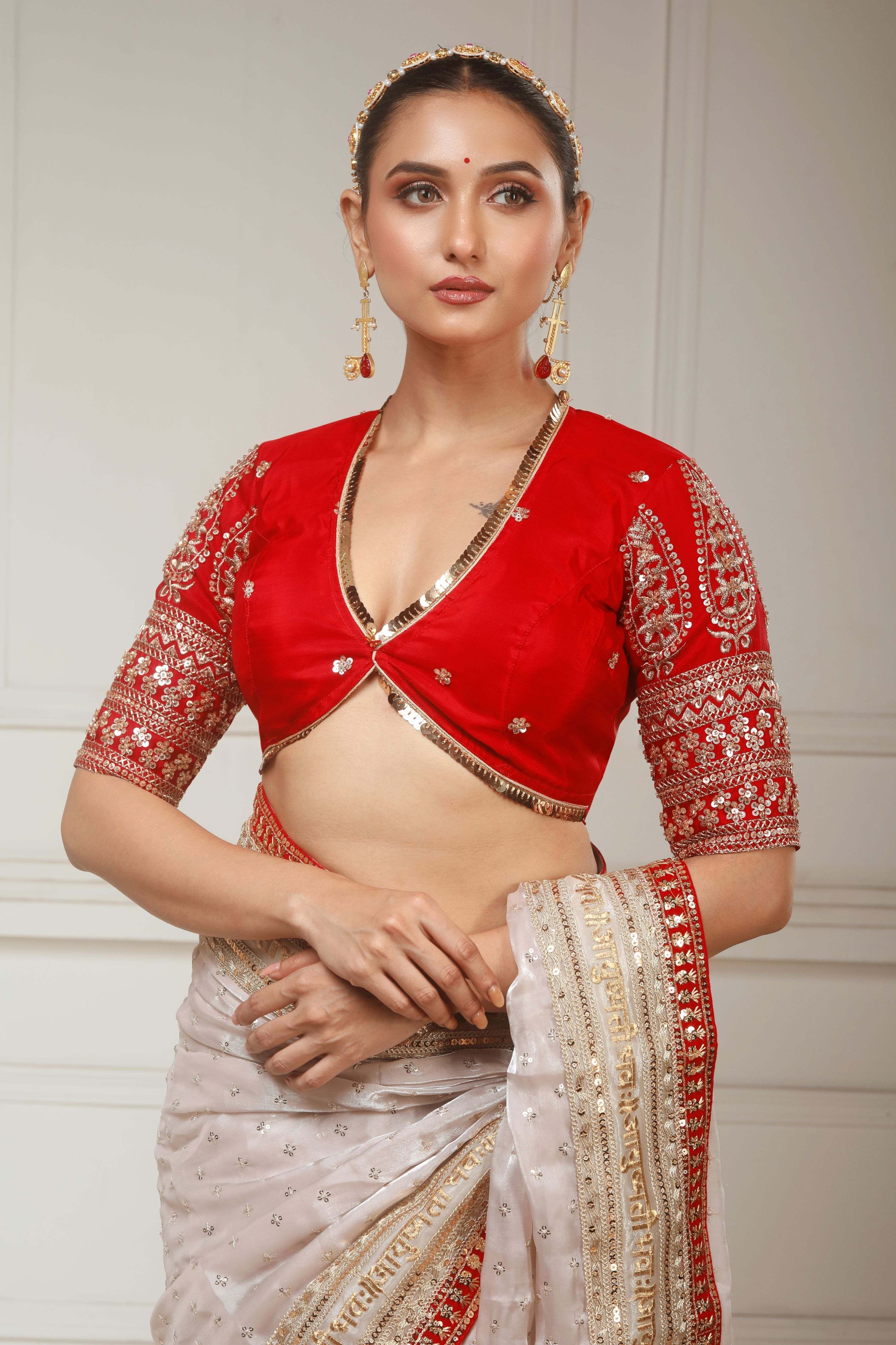 SCARLET LUXE BLOUSE