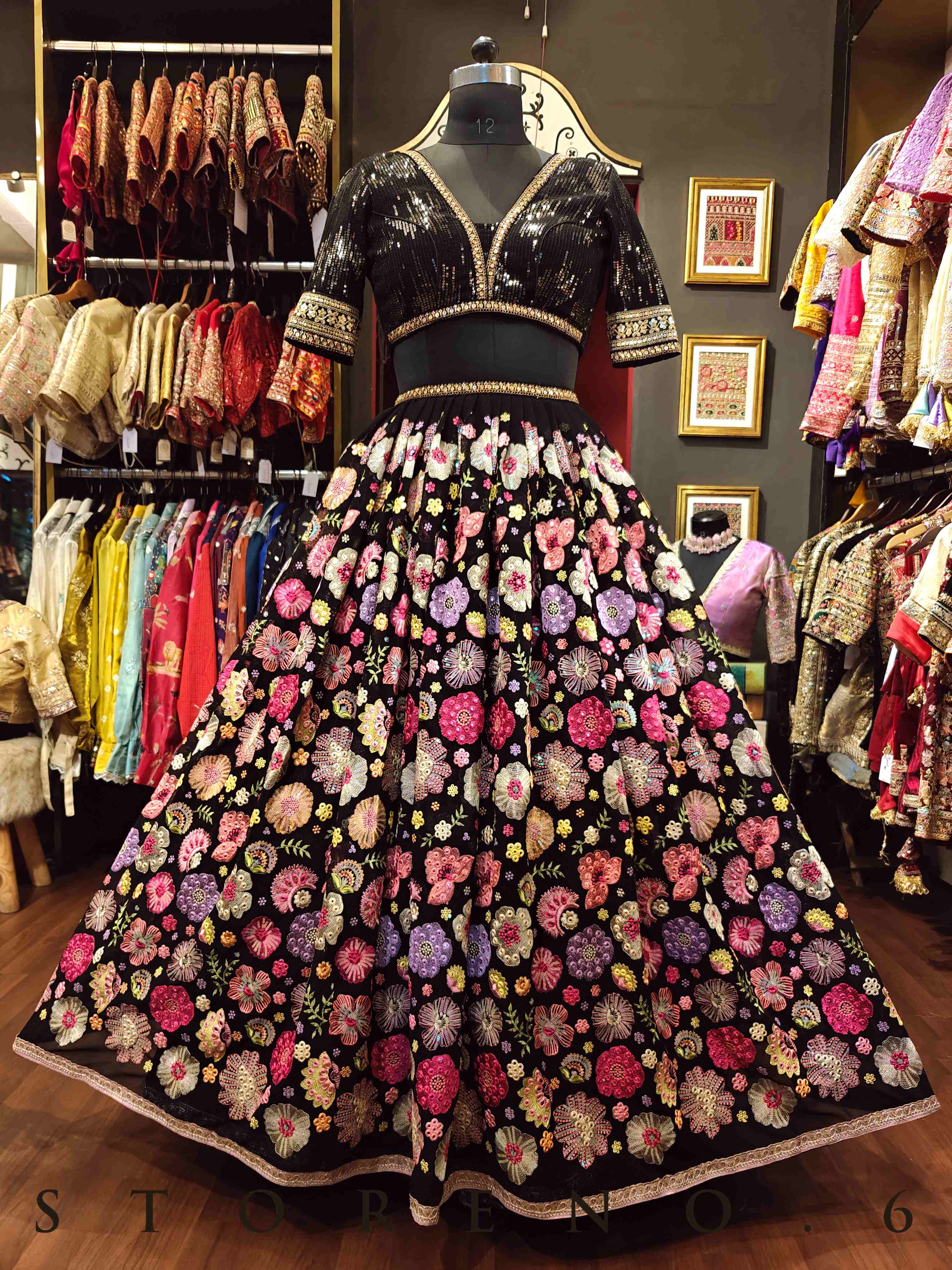 RANGEELA LEHENGA SKIRT(WITH CANCAN)