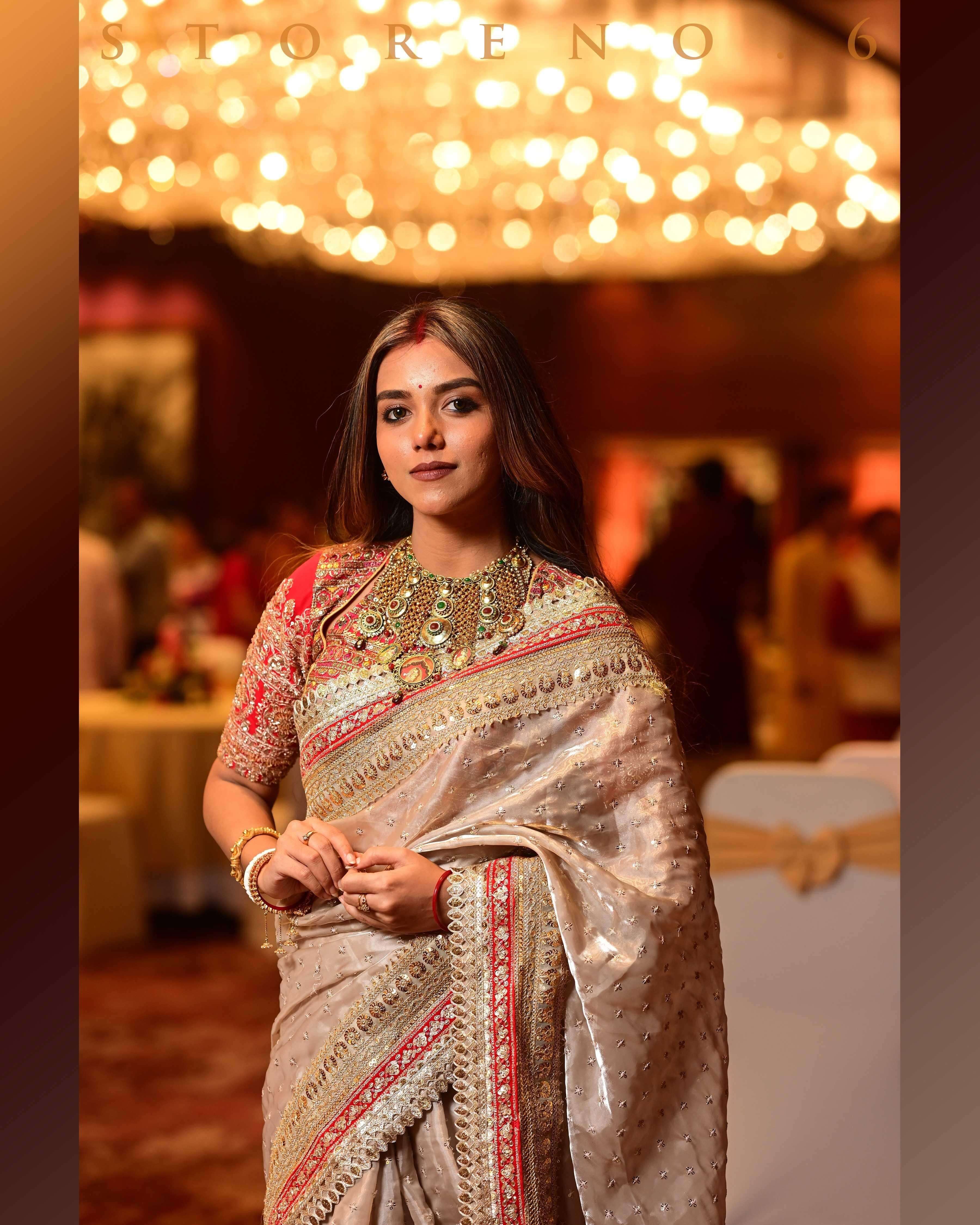 WEDDING WHIMSICAL SAREE.