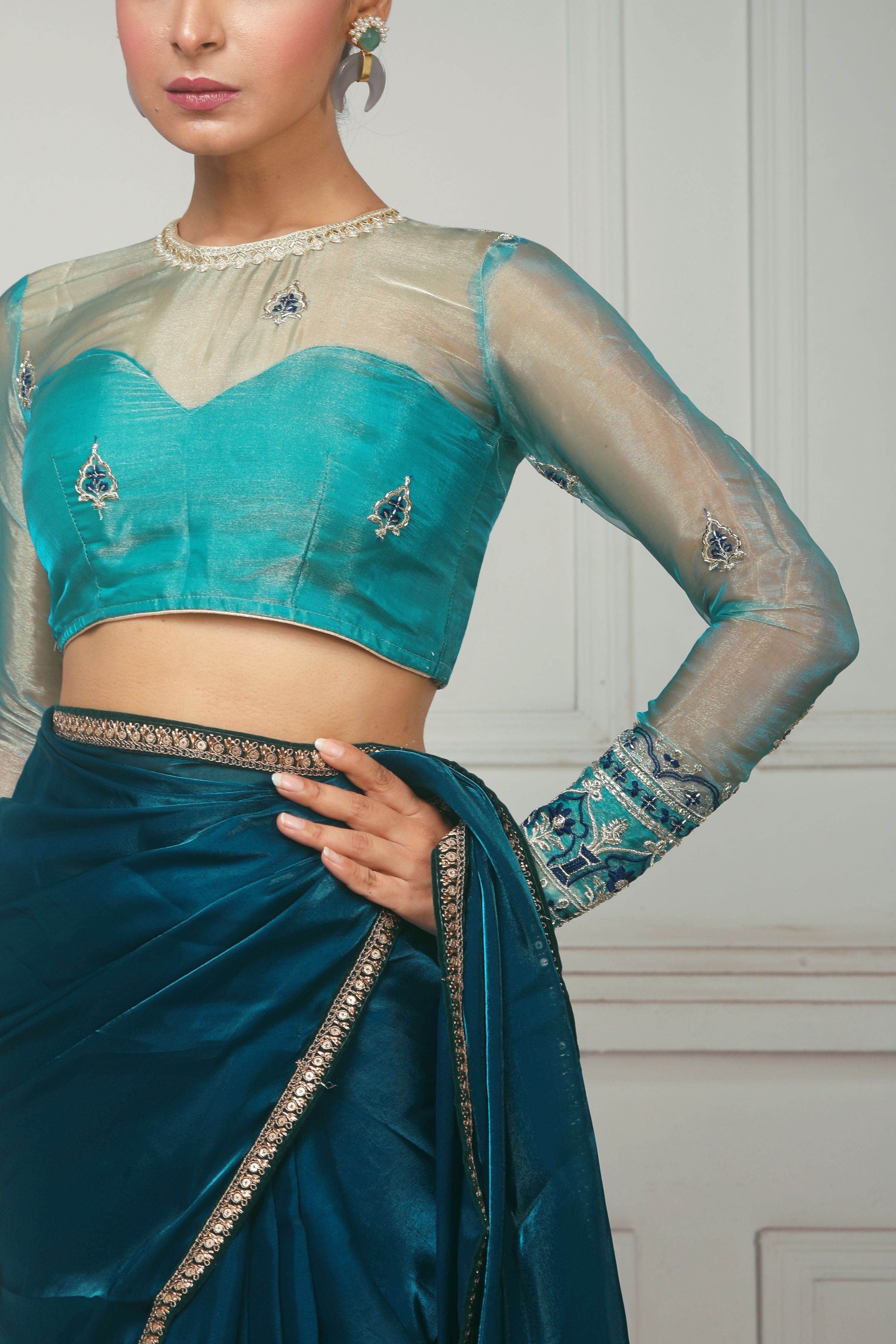 SAPPHIRE SHEESH BLOUSE