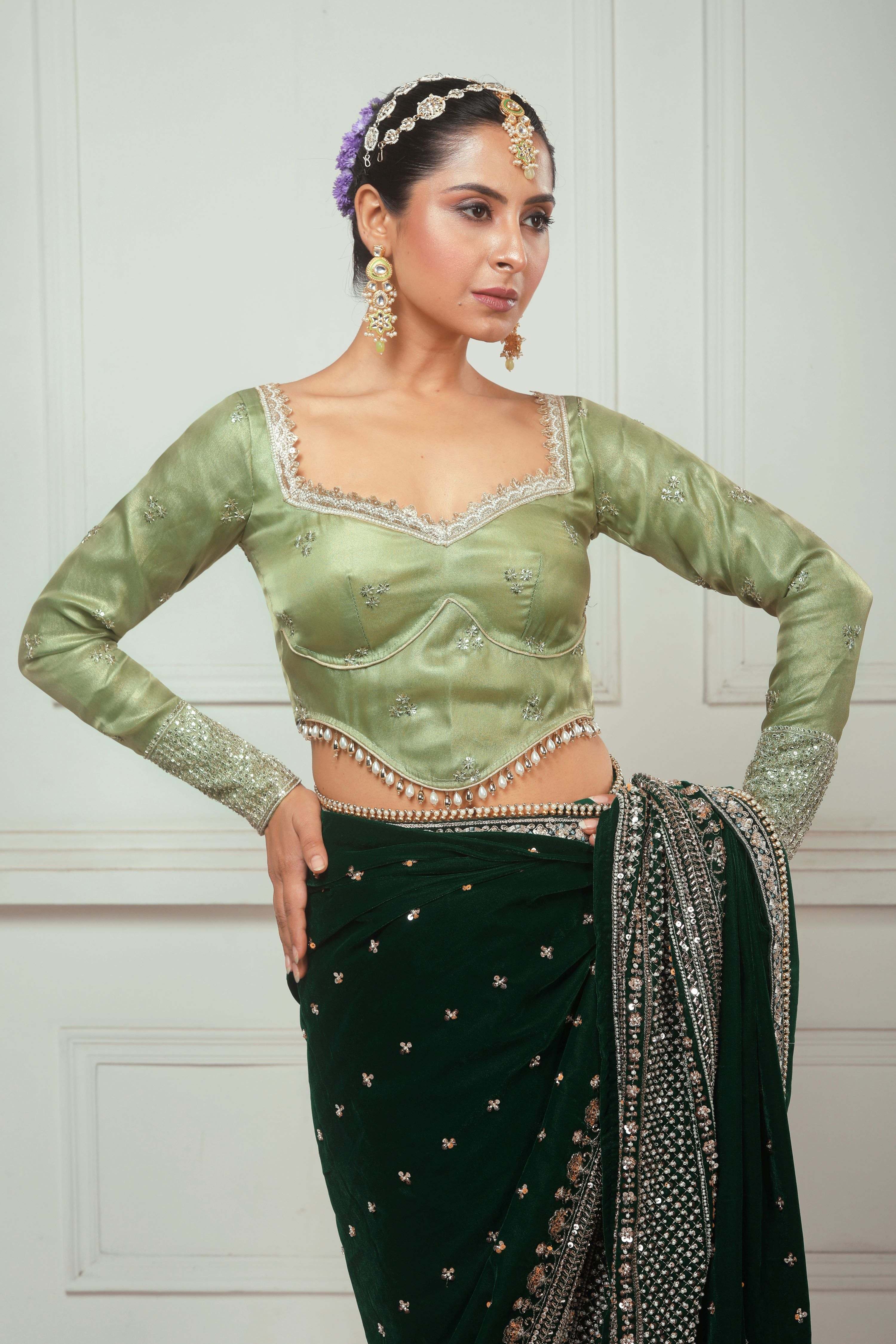 SAGE FANTASY BLOUSE