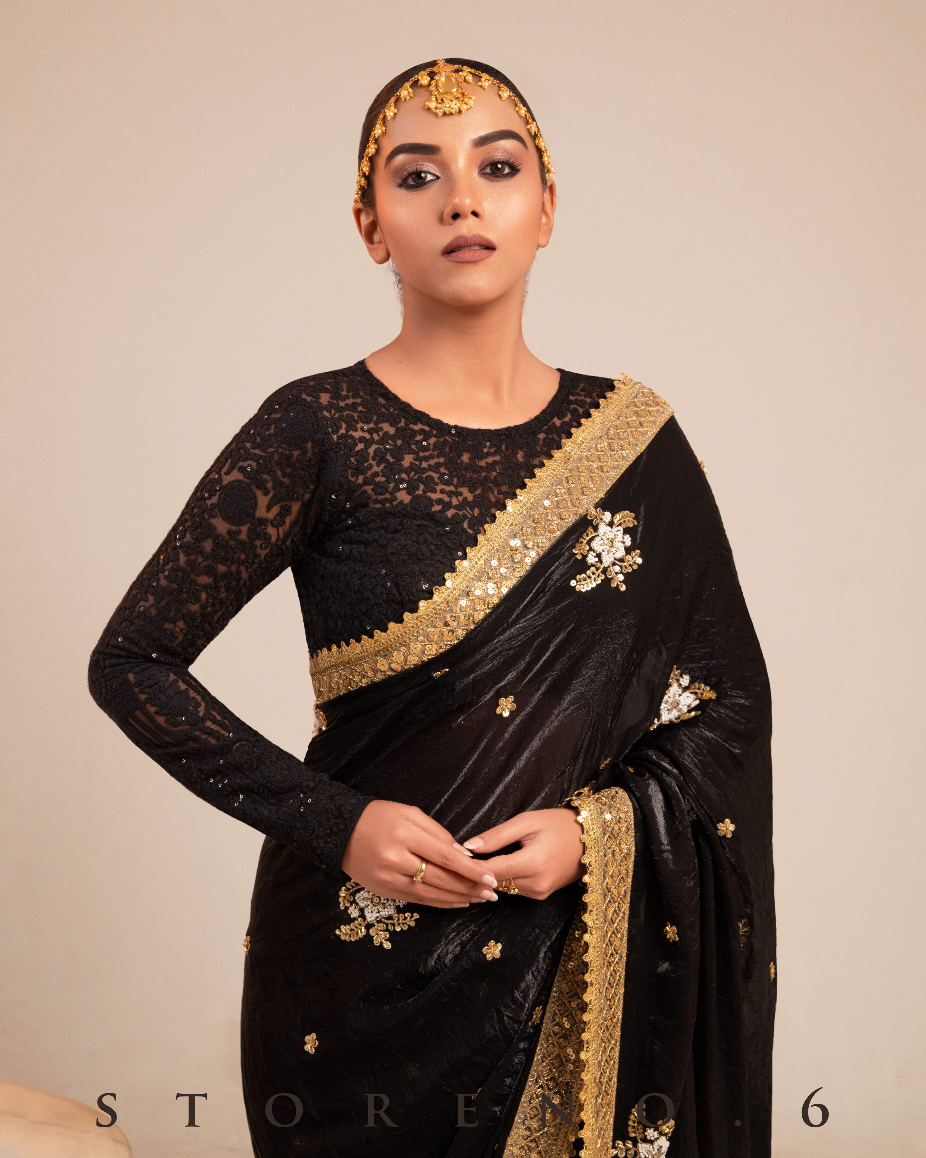 MIDNIGHT MIRACLE SAREE