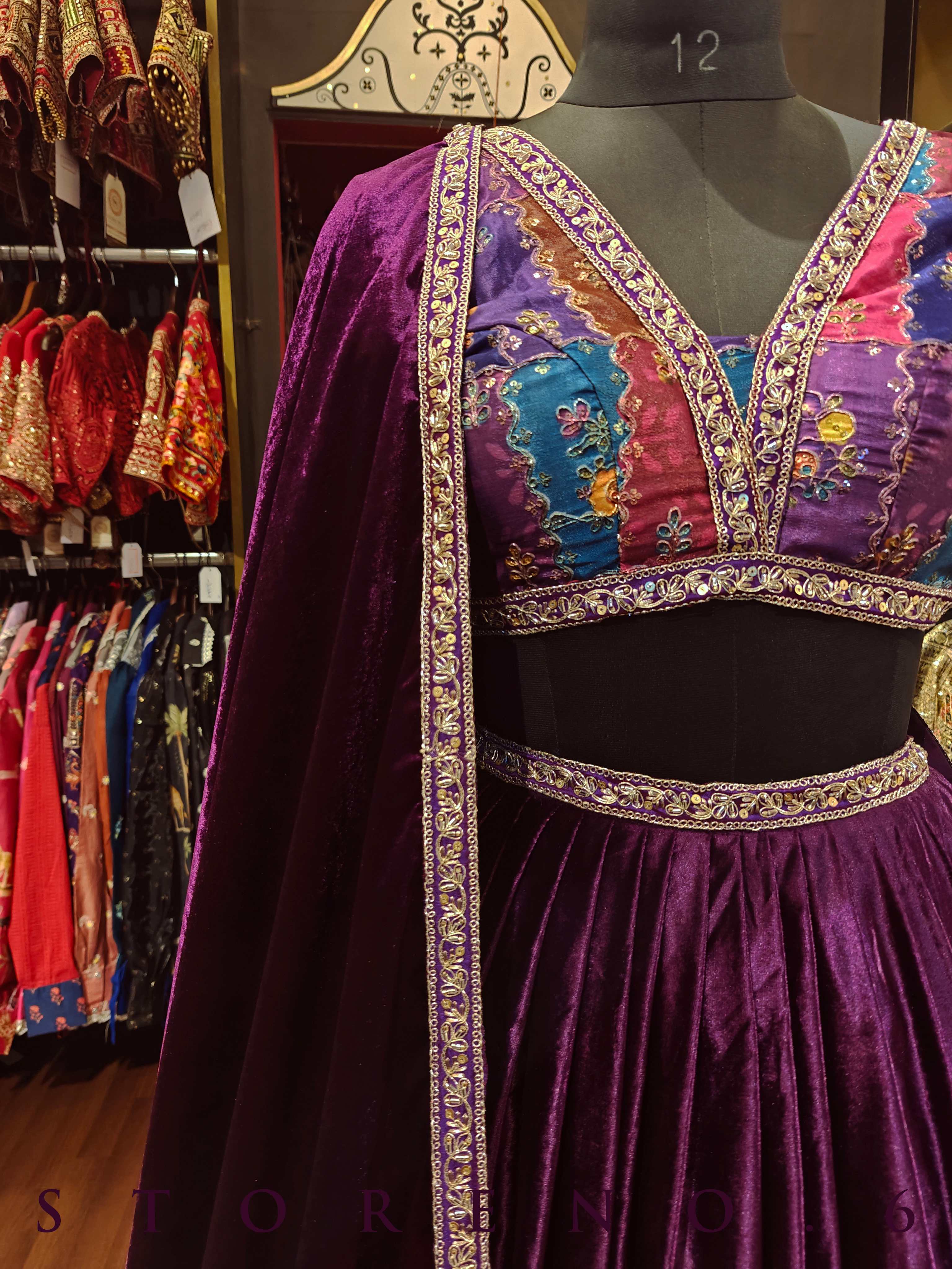 JAMUN VELVET DUPATTA