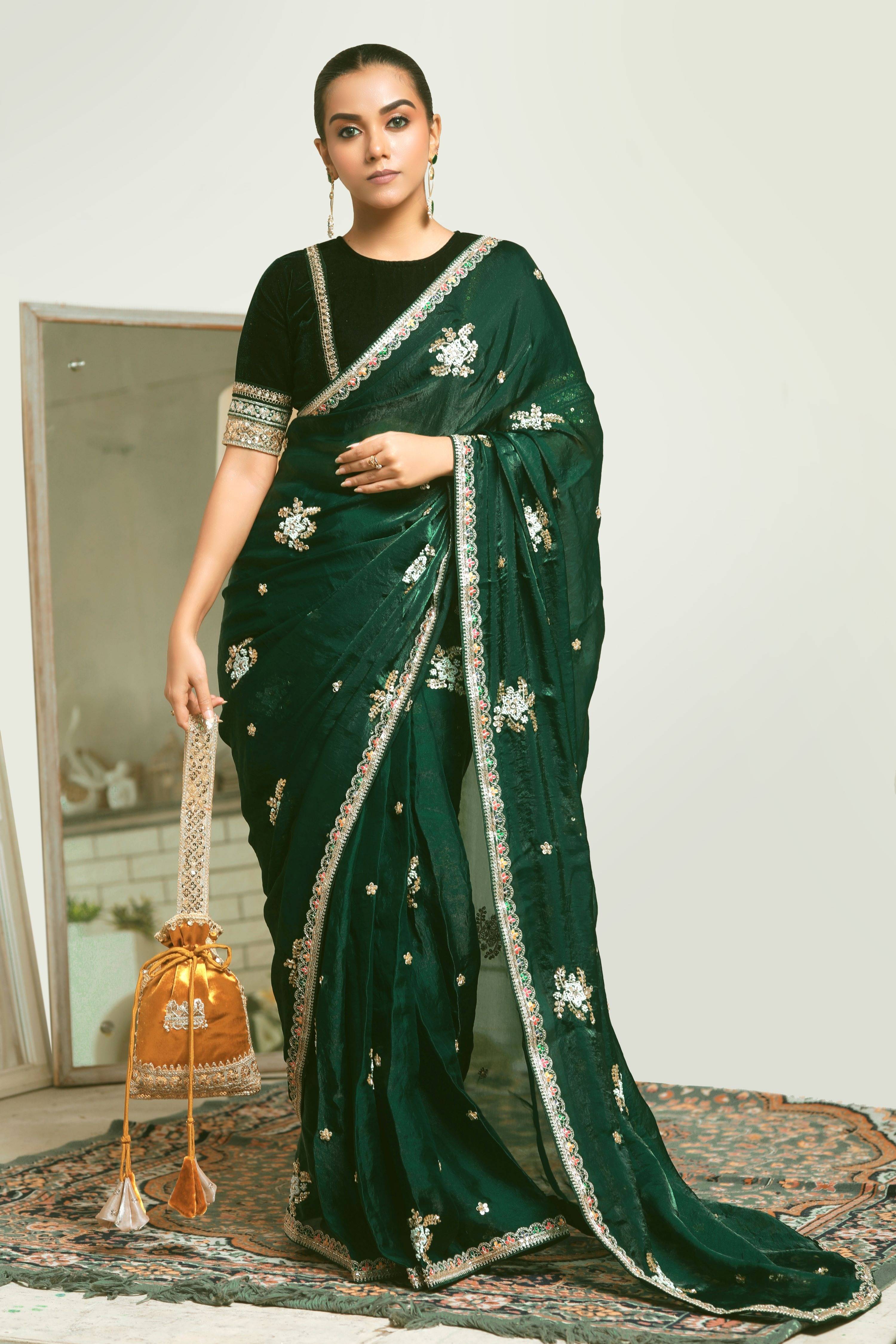 EMERALD ENCHANTE SAREE