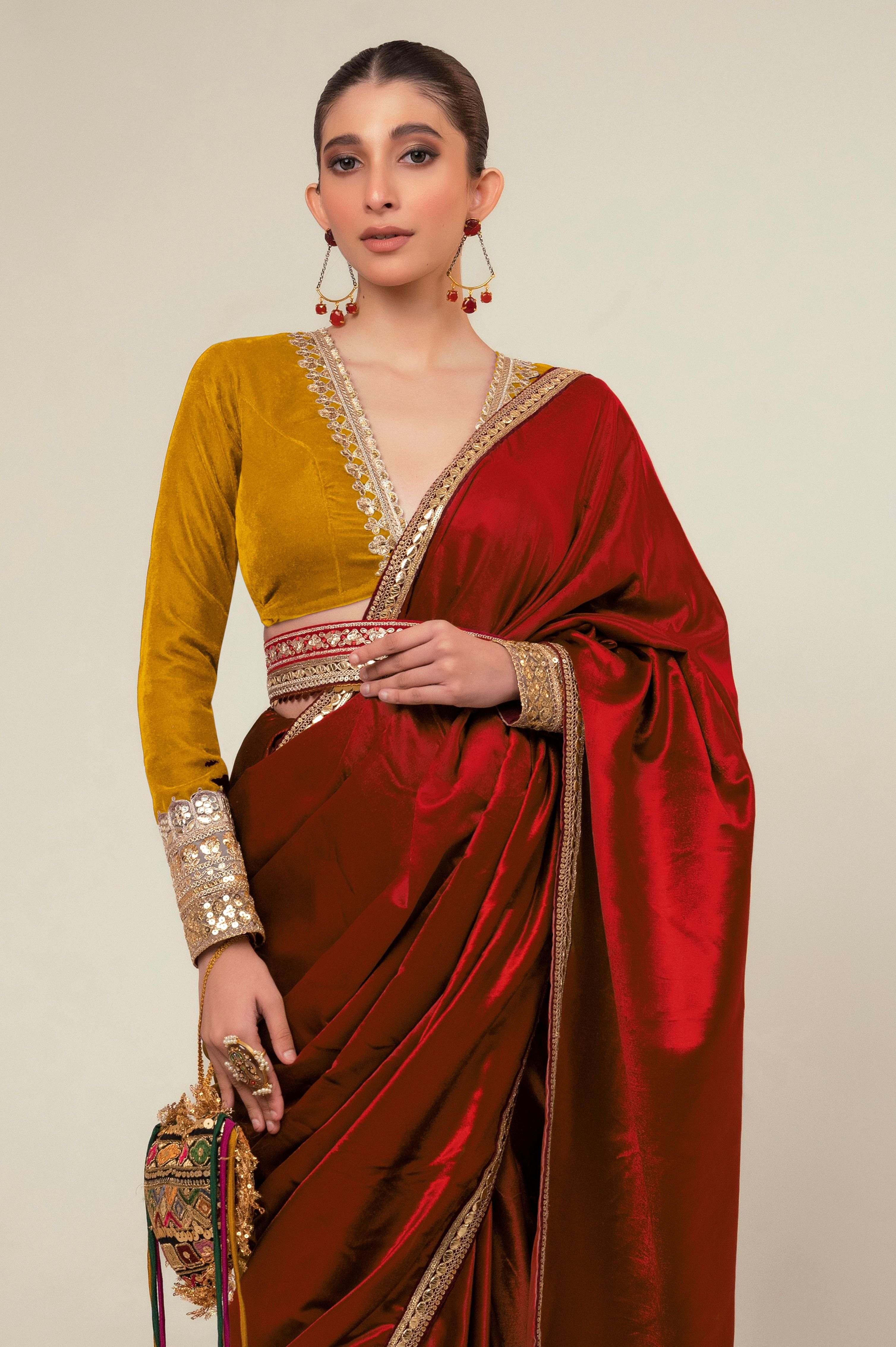 LUXE ROMANCE SAREE WITH SPICE EDGE BLOUSE