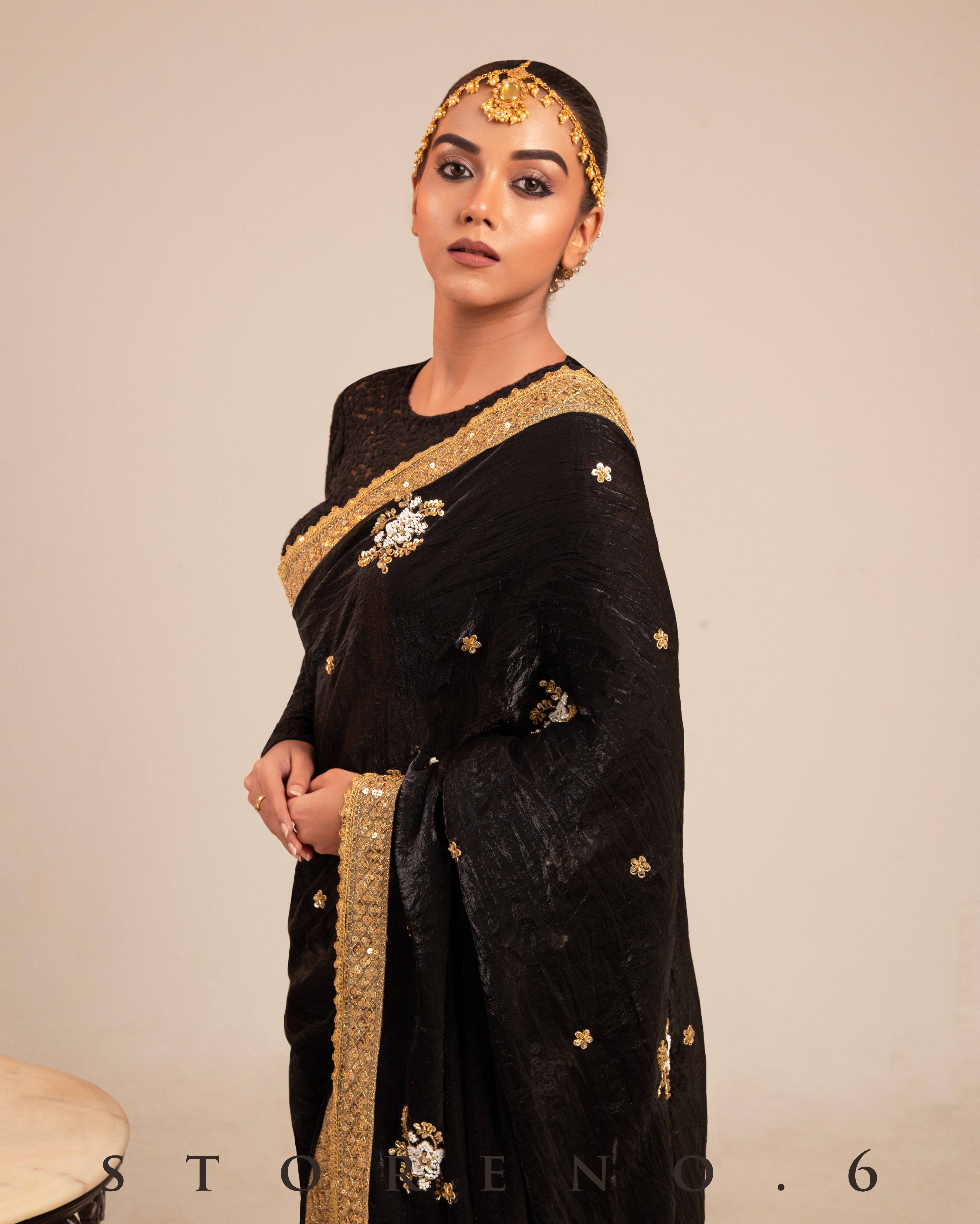 MIDNIGHT MIRACLE SAREE