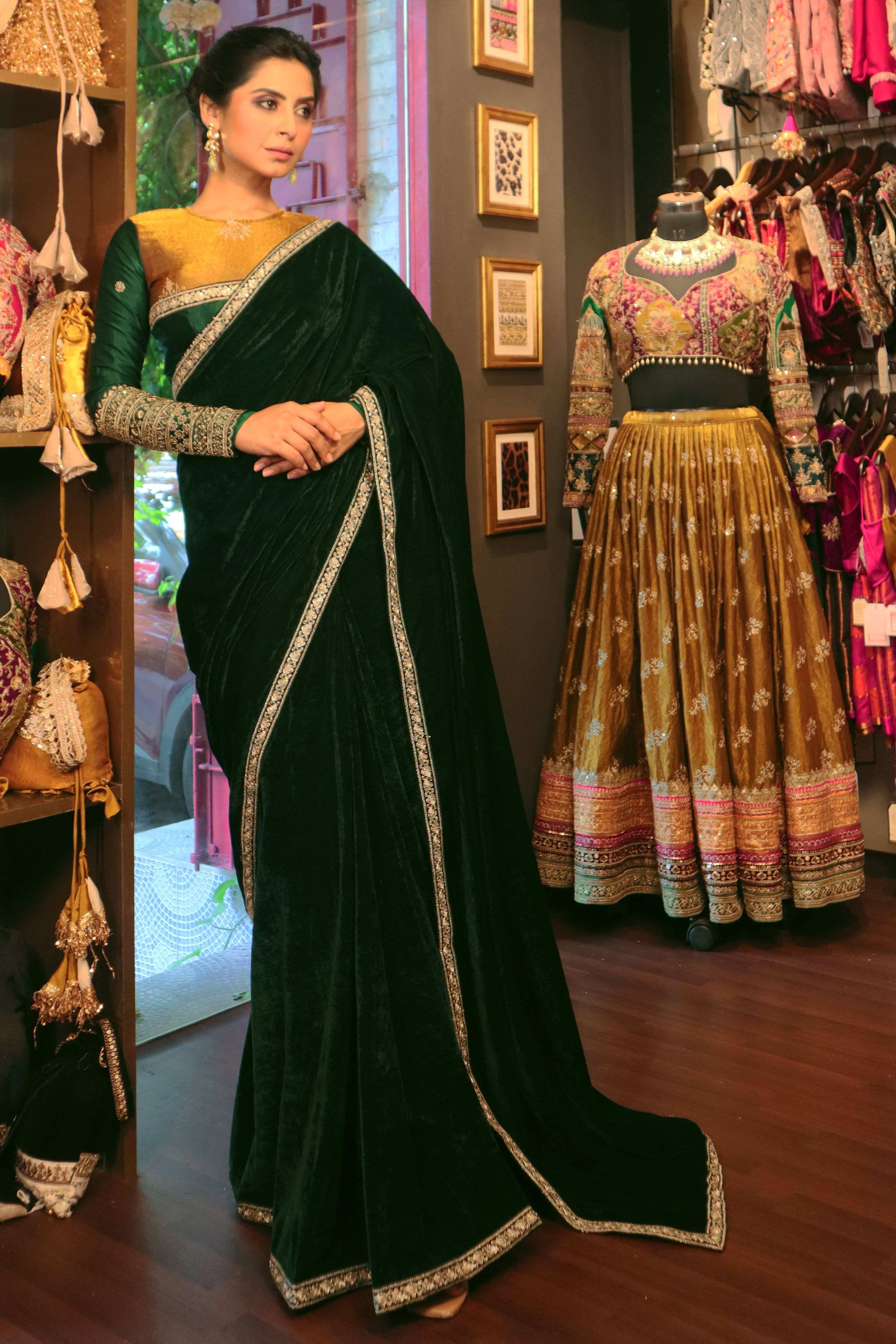 EMERALD ECHO SAREE