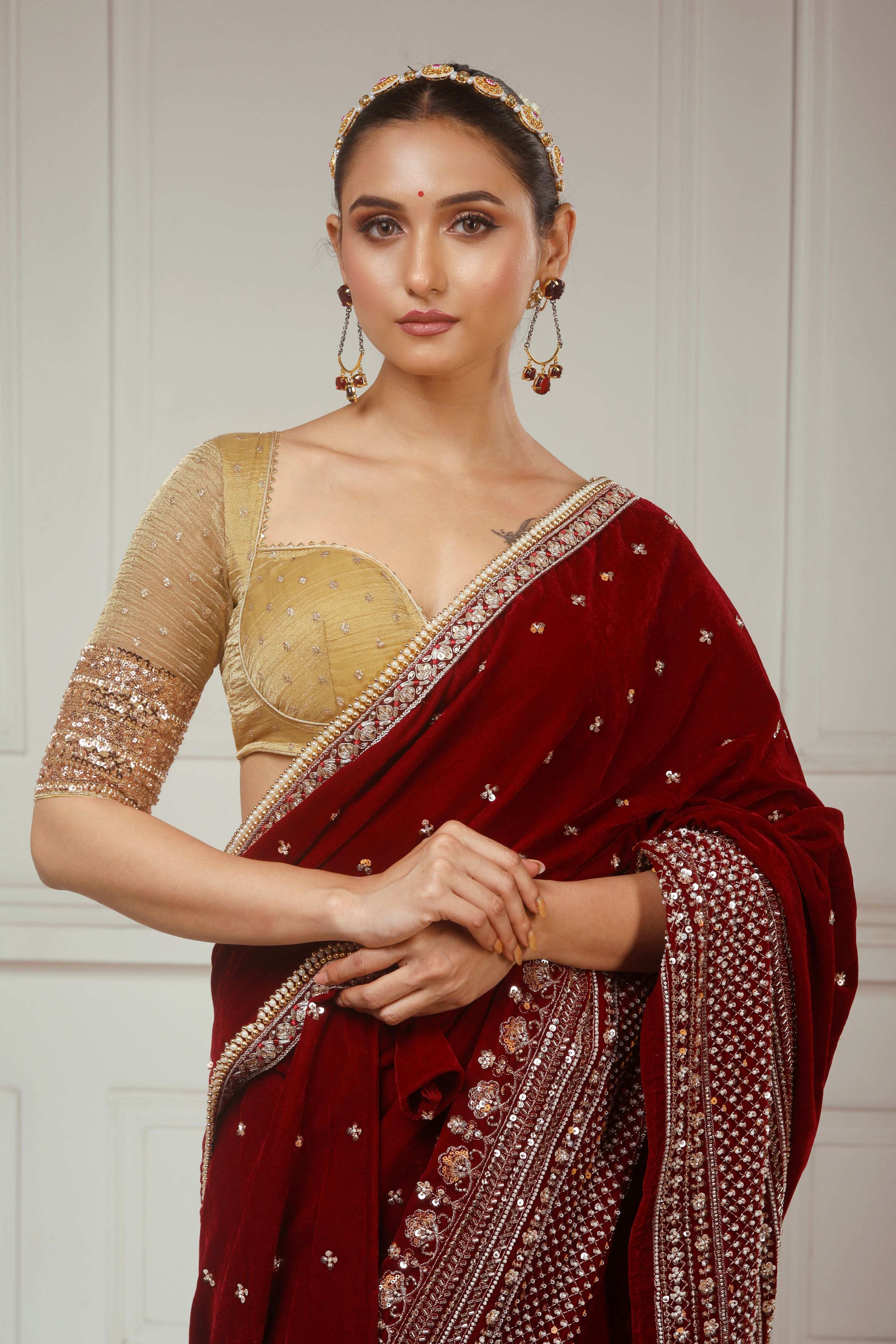 GARNET GRANDEUR SAREE