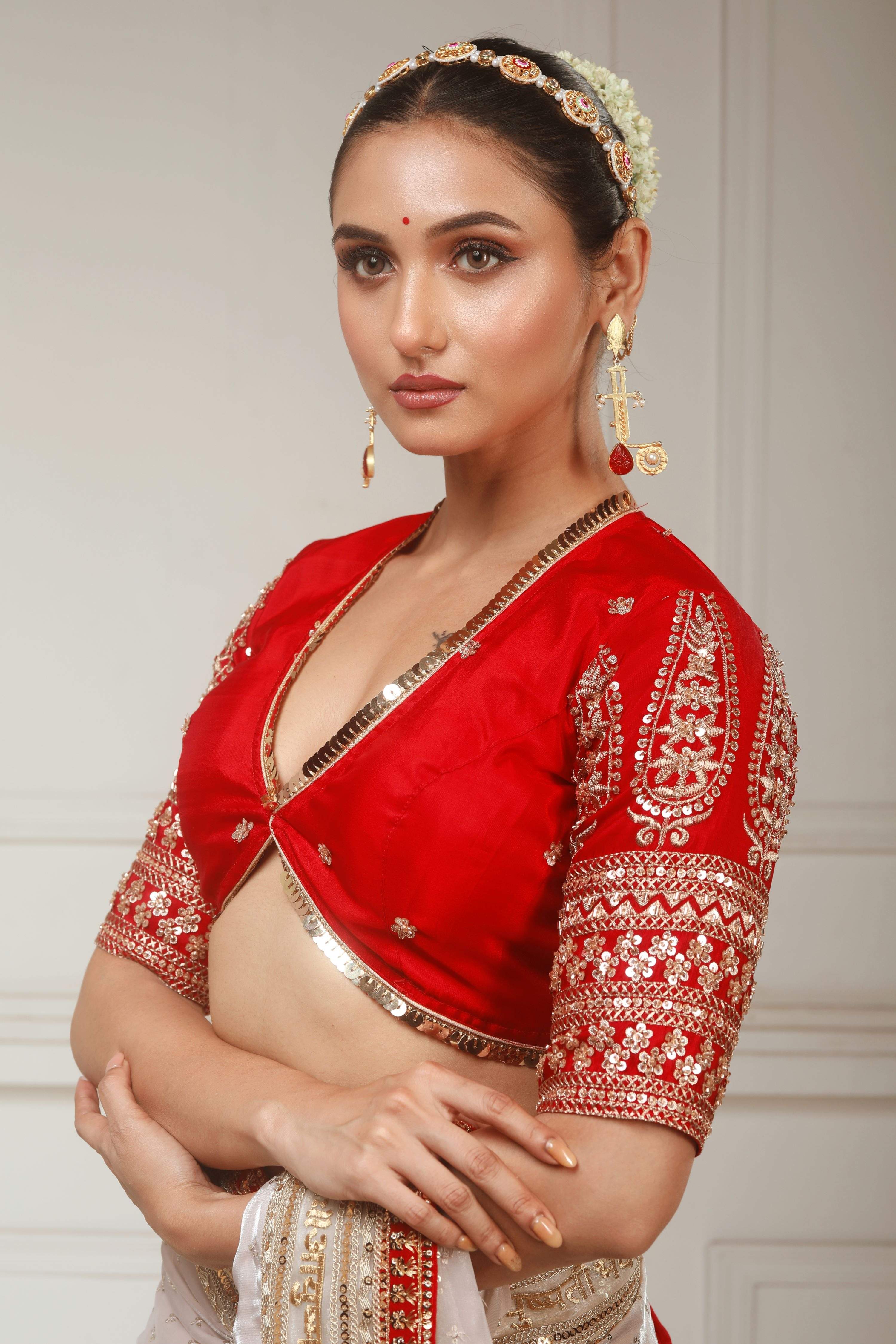 SCARLET LUXE BLOUSE