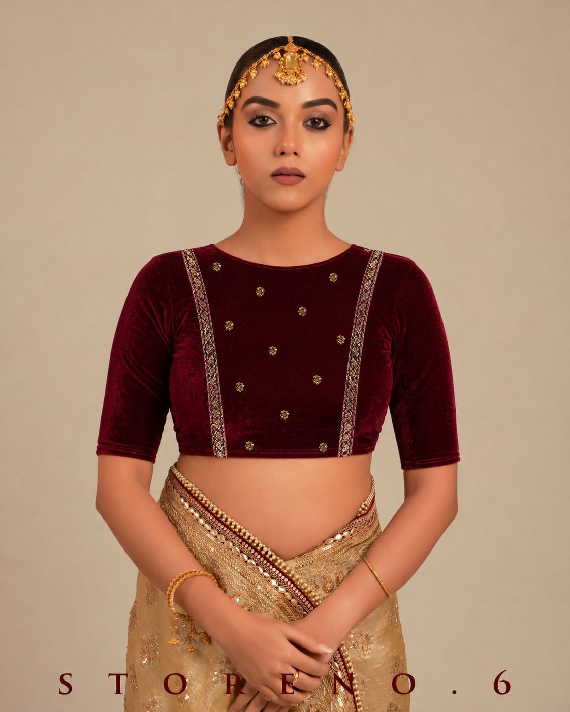 DESERT DELUXE SAREE AND BLOUSE SET