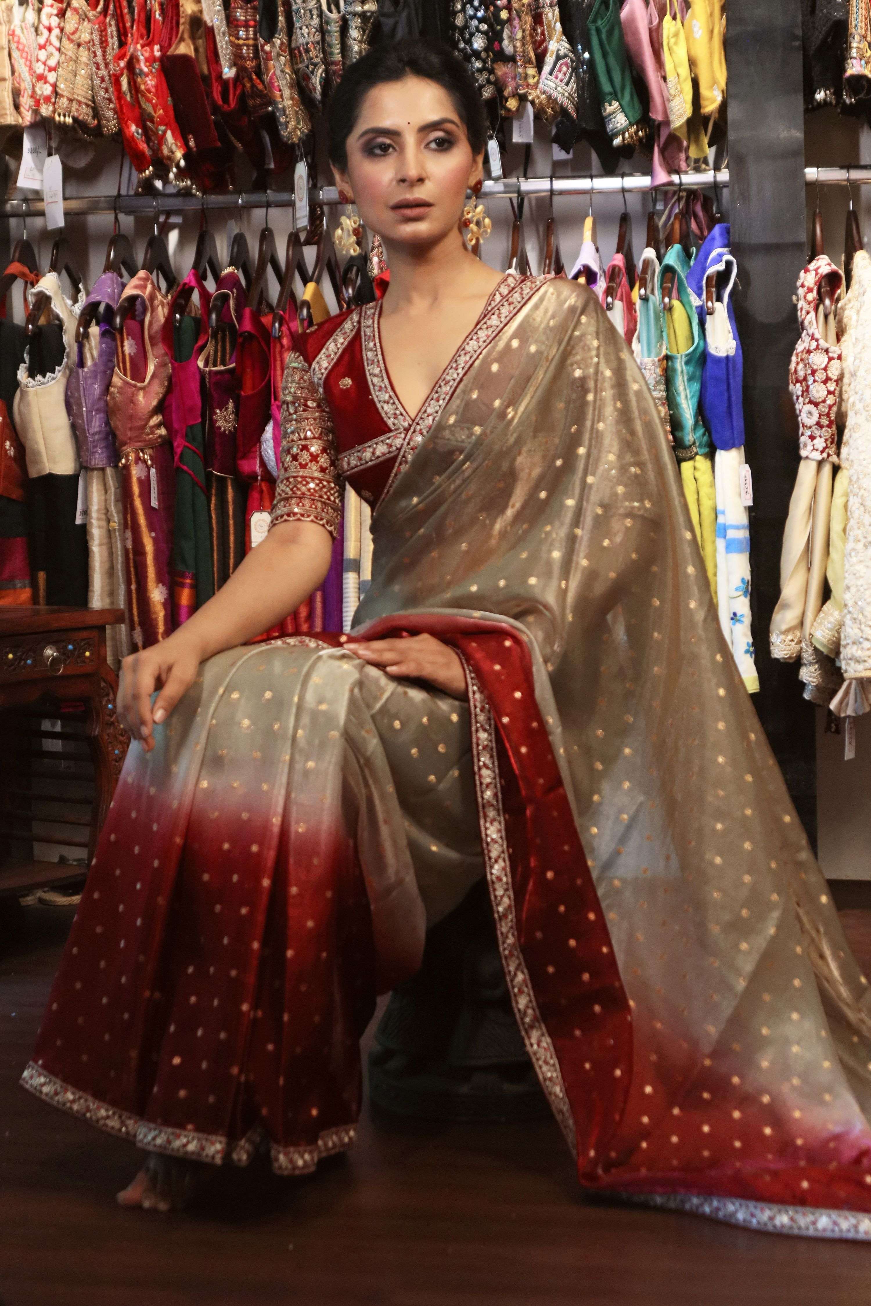 MOONRISE GLOW SAREE WITH AMOUR APPEAL BLOUSE