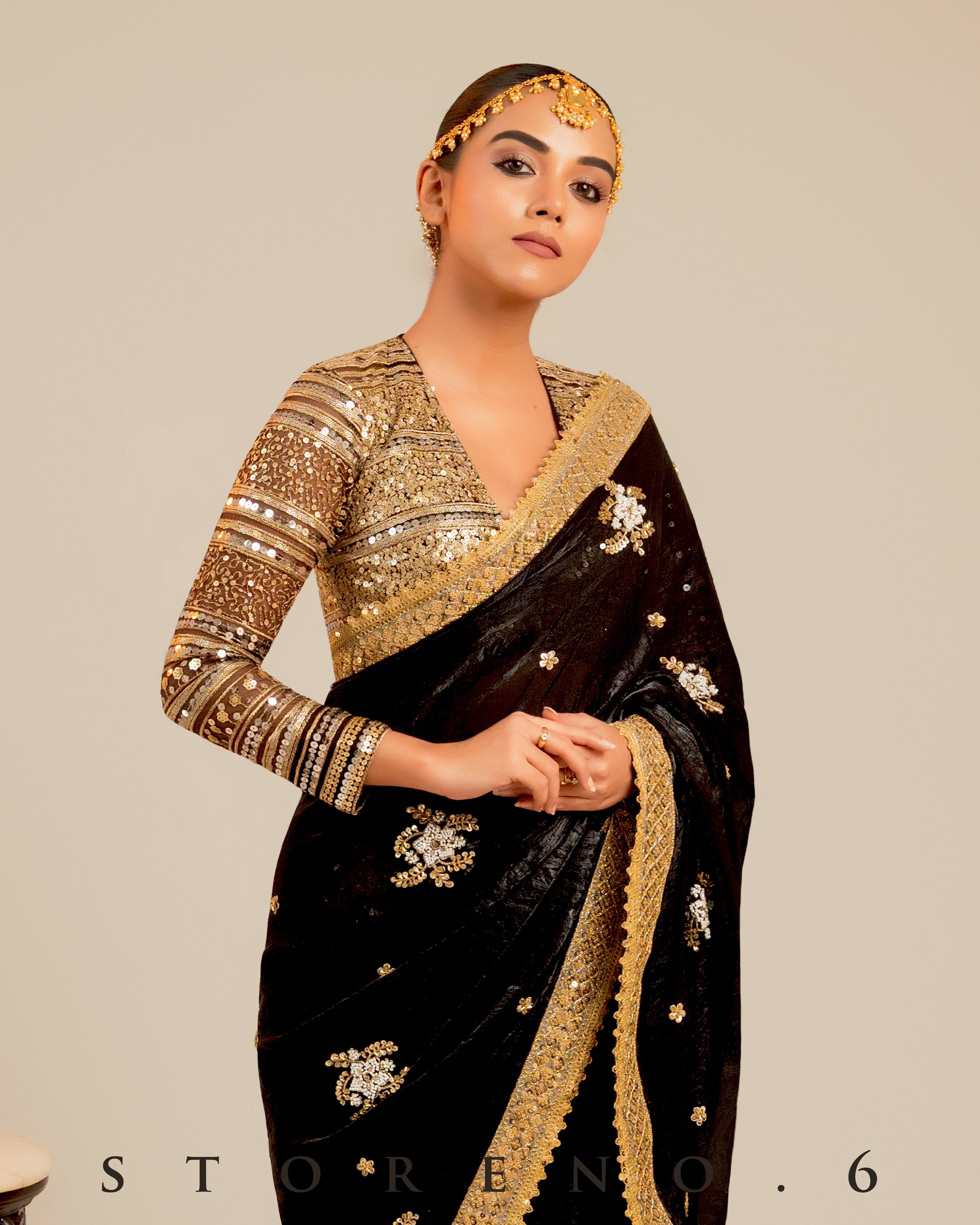 MIDNIGHT MIRACLE SAREE