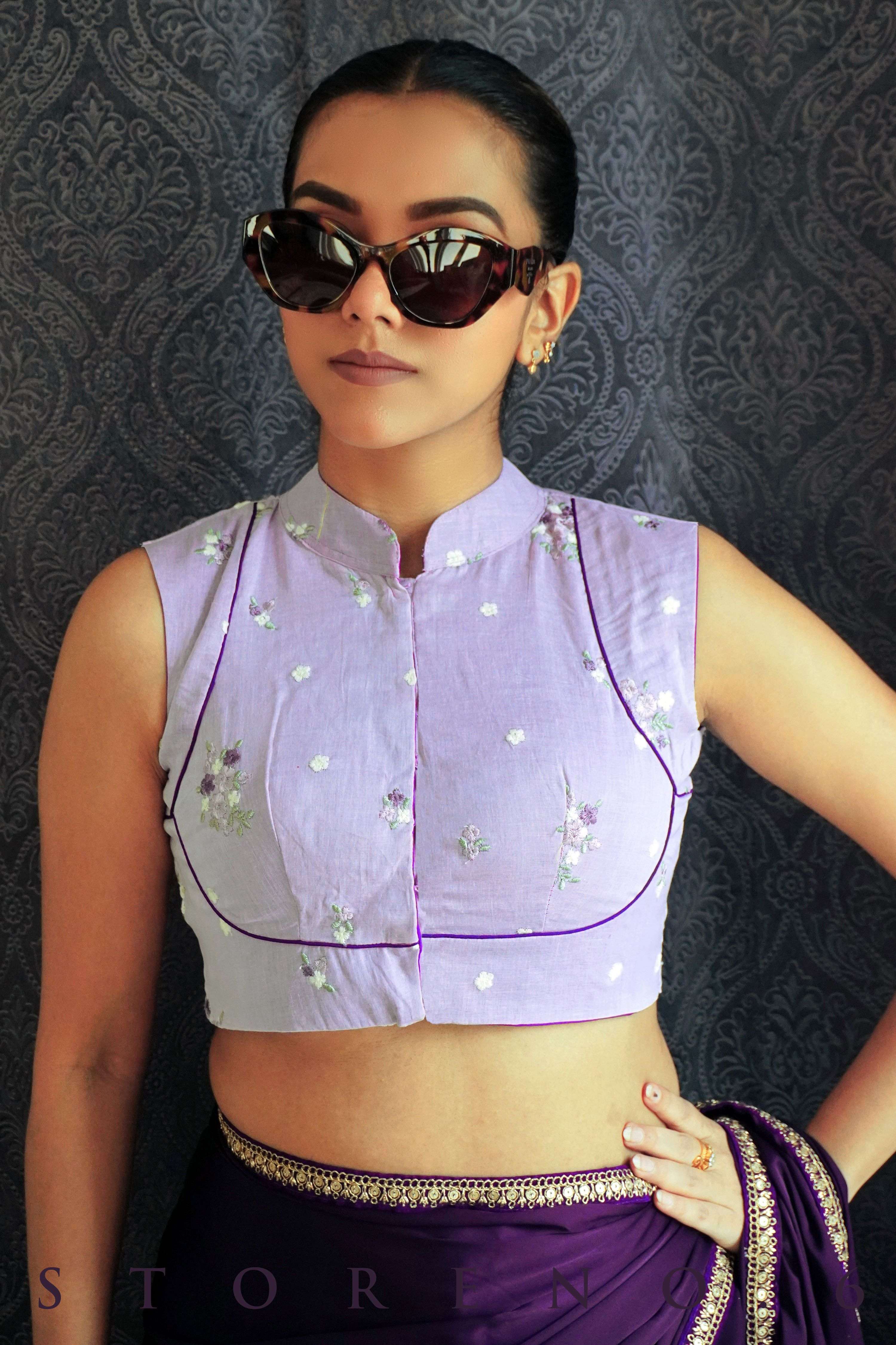 VIOLET WHISPER BLOUSE