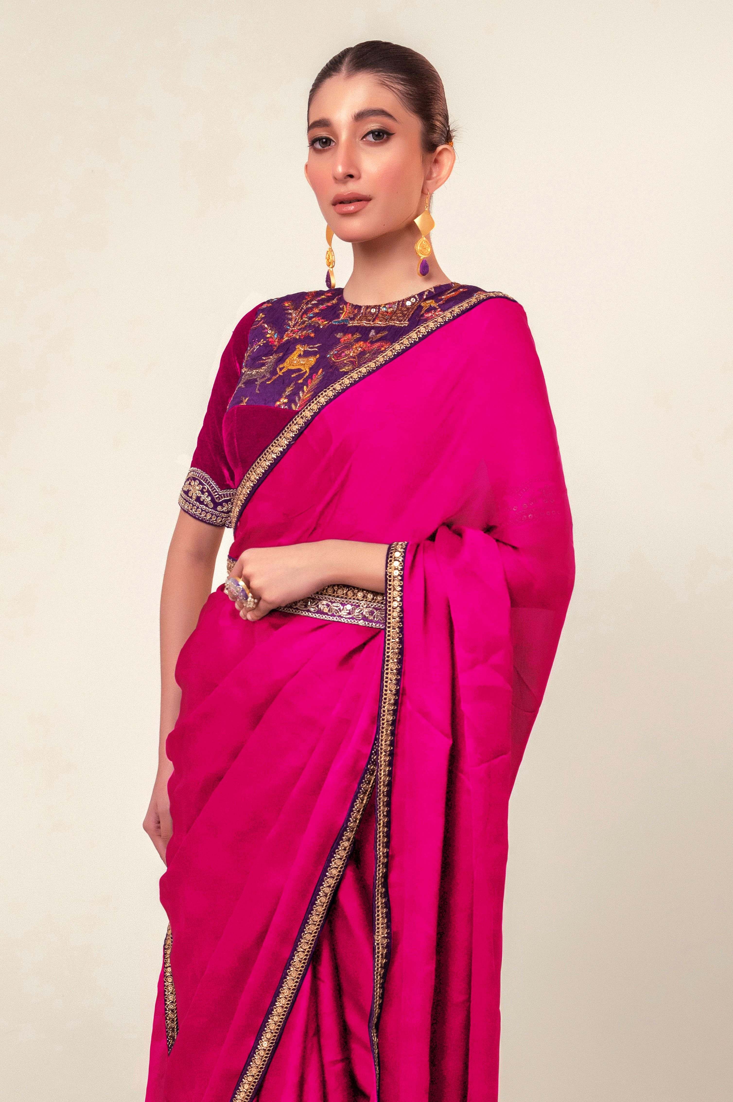 BLUSH BLOOM SAREE