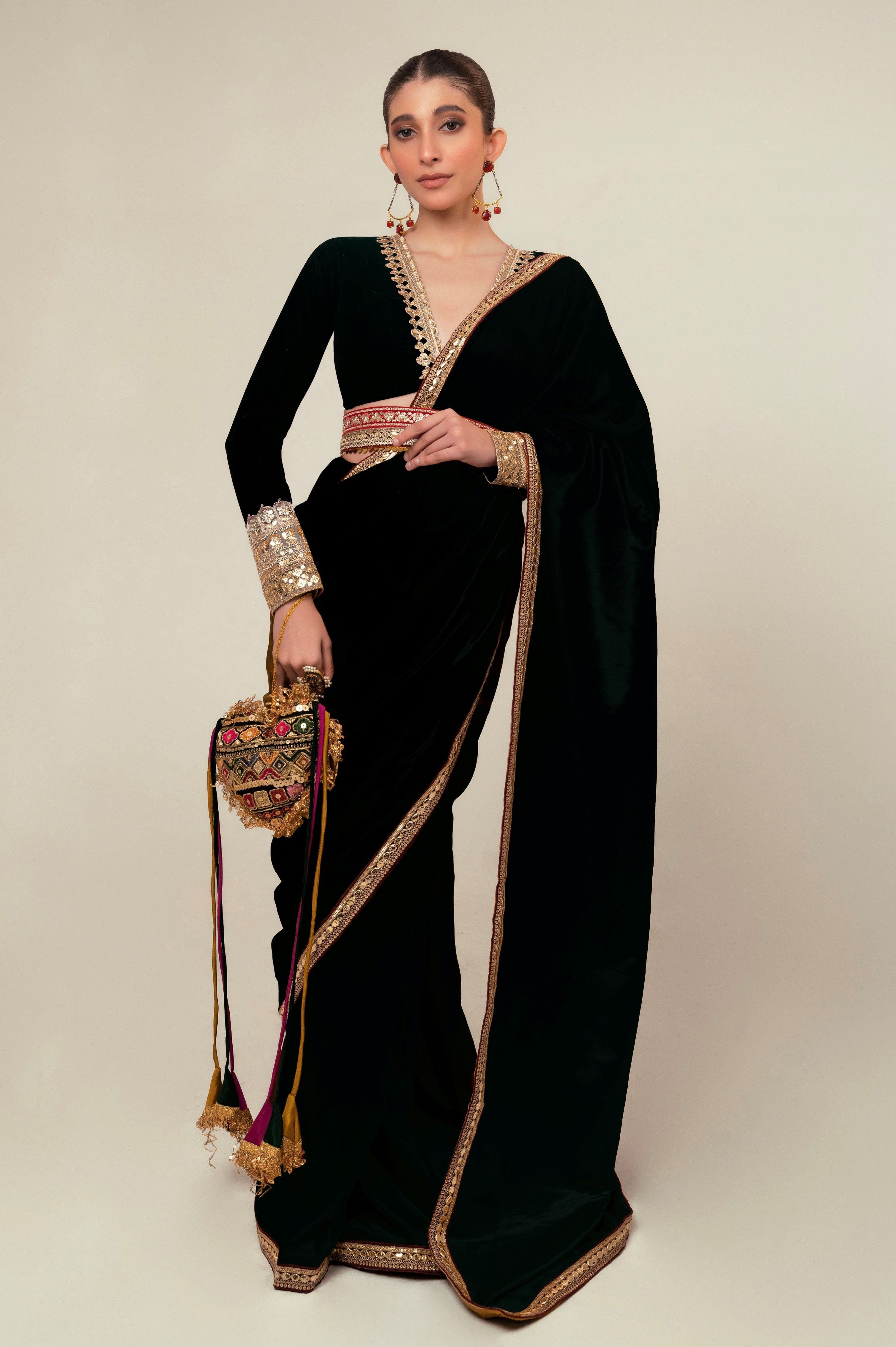 MIDNIGHT LUXE SAREE