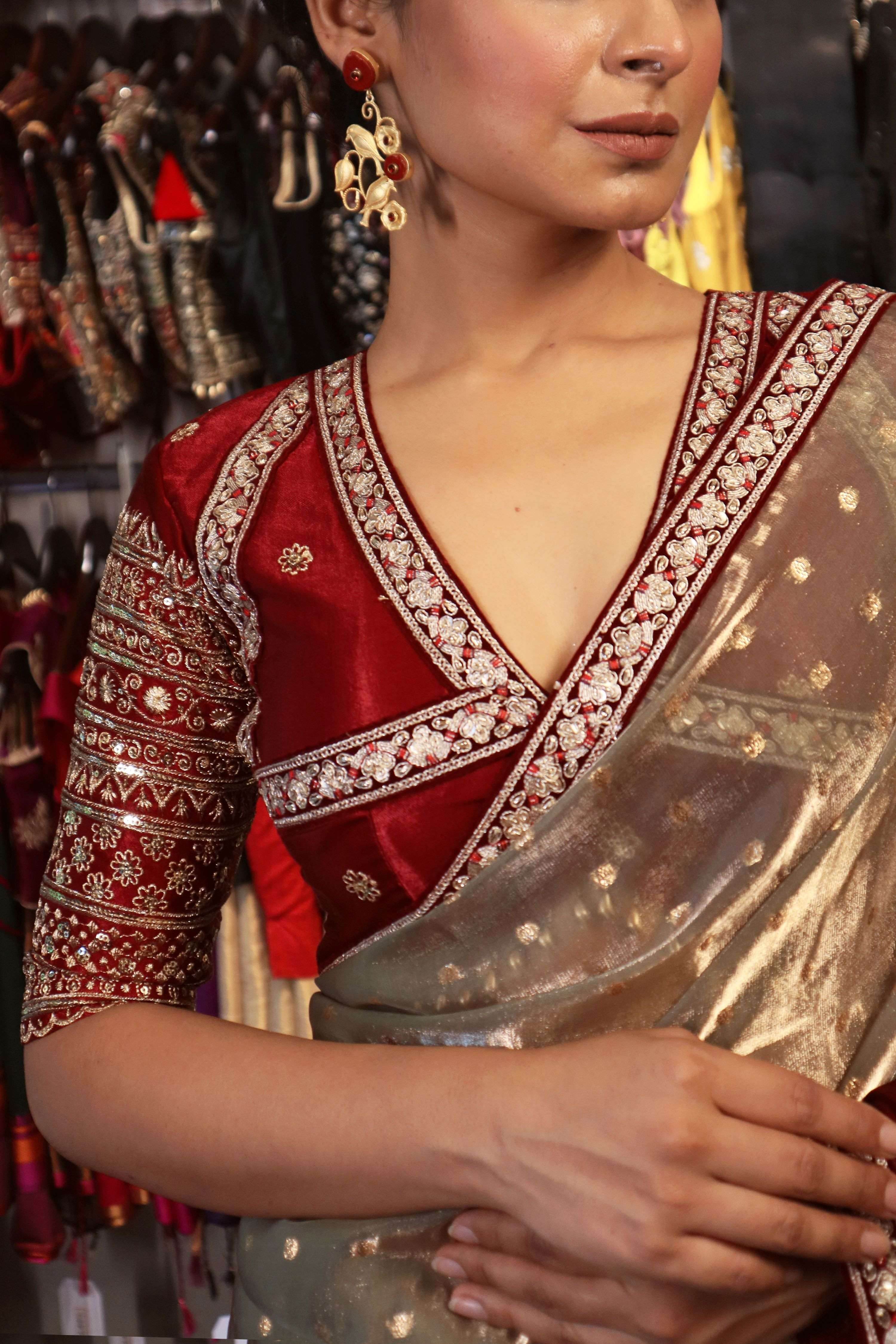 MOONRISE GLOW SAREE WITH AMOUR APPEAL BLOUSE