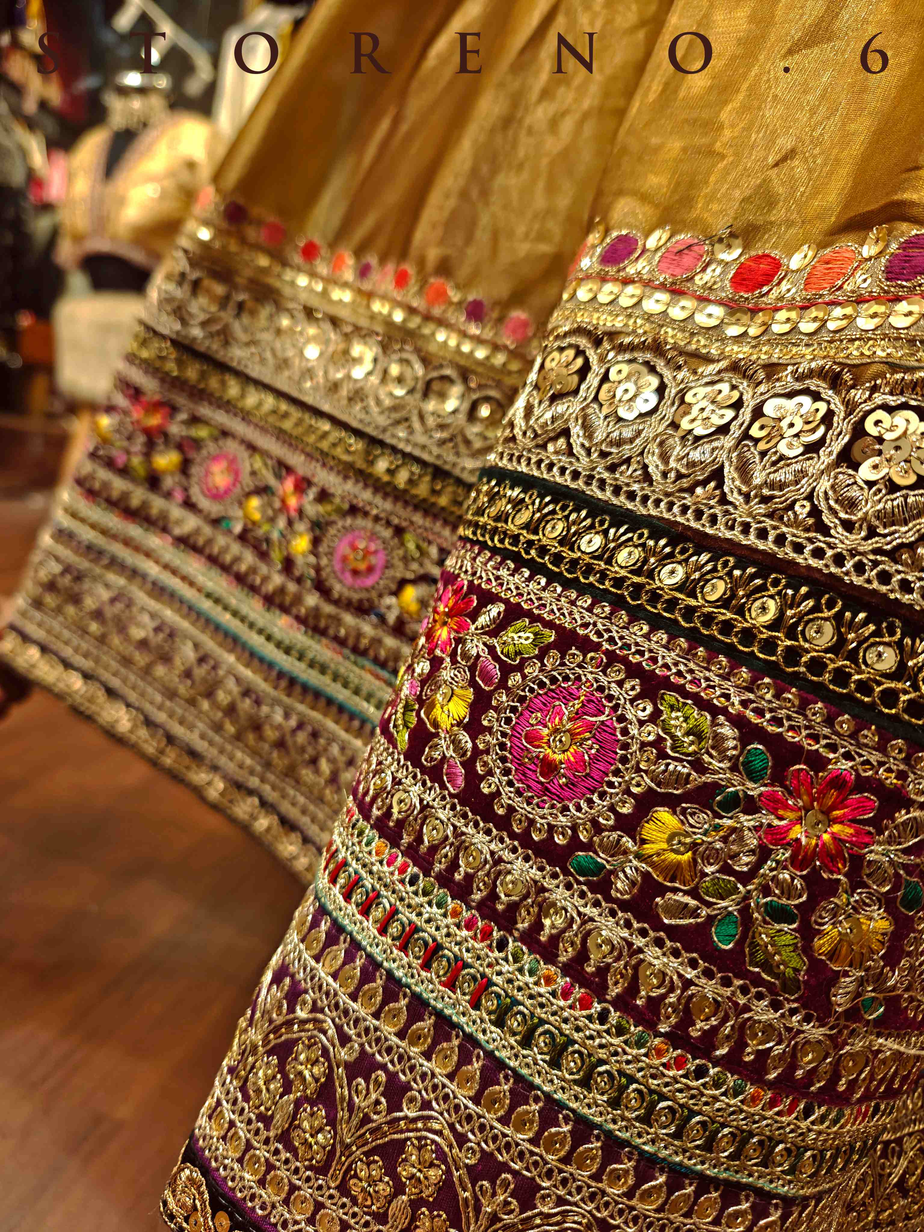 ROSHNI LEHENGA SKIRT WITH STITCHED BLOUSE(WITH CANCAN)