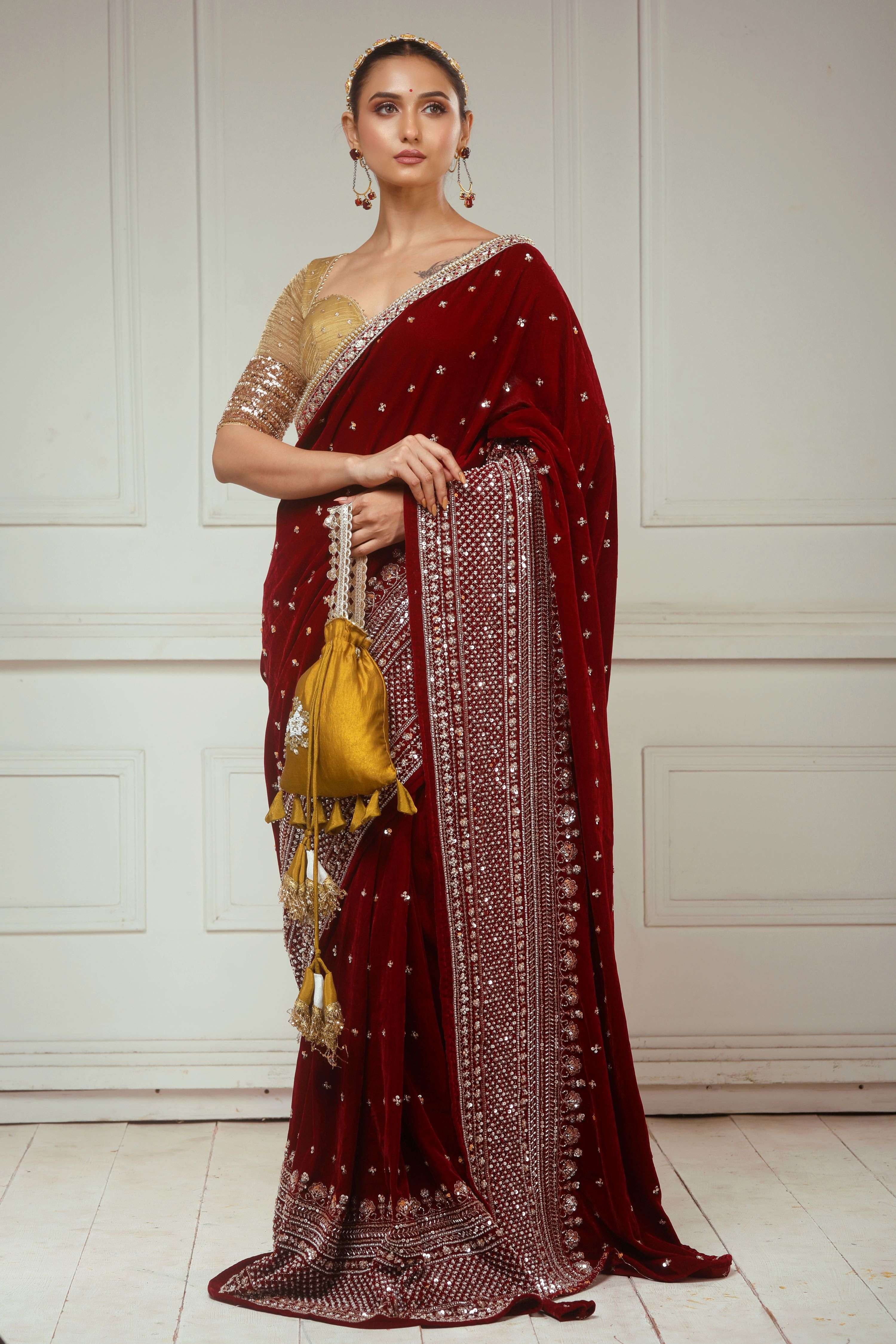 GARNET GRANDEUR SAREE