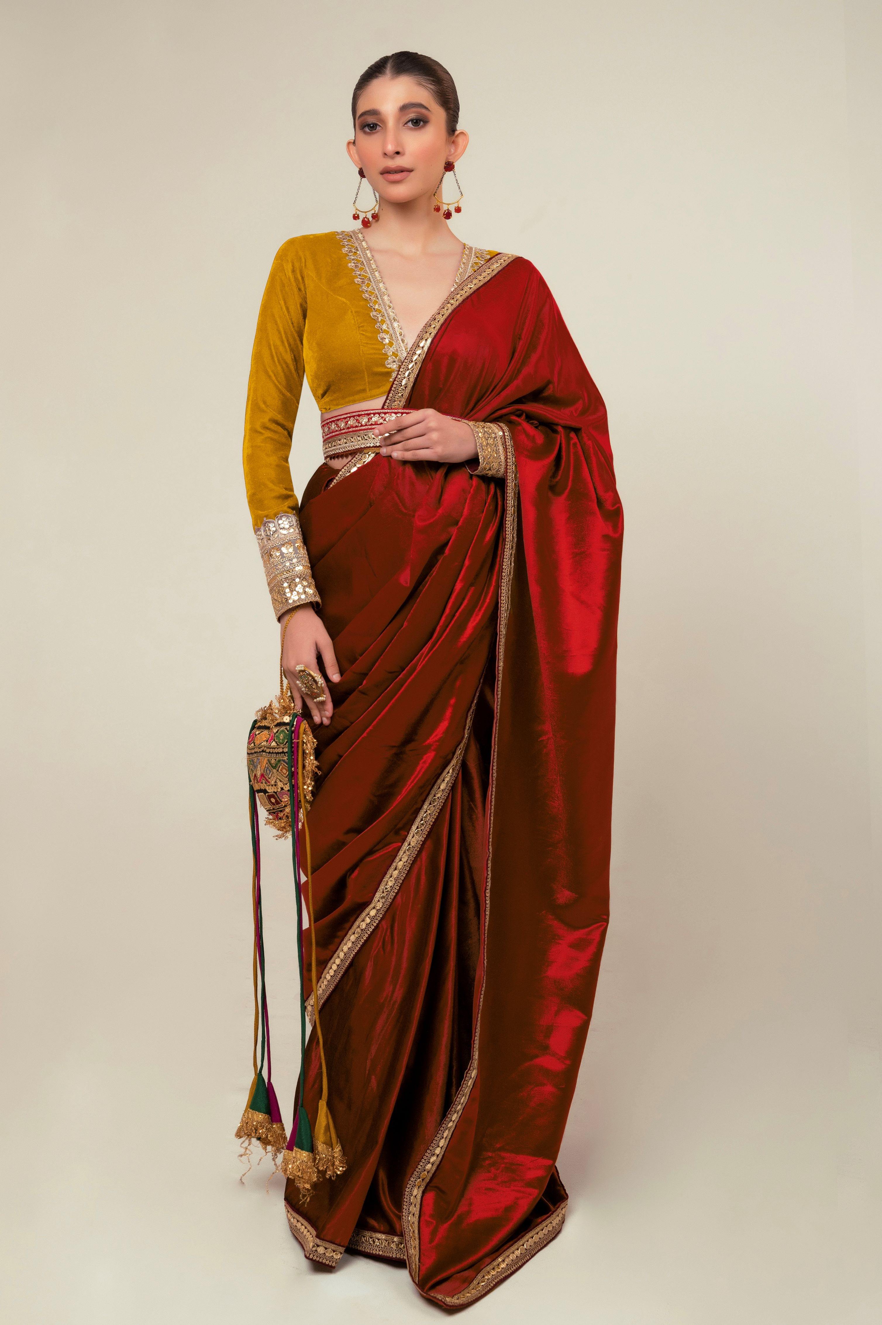 LUXE ROMANCE SAREE WITH SPICE EDGE BLOUSE