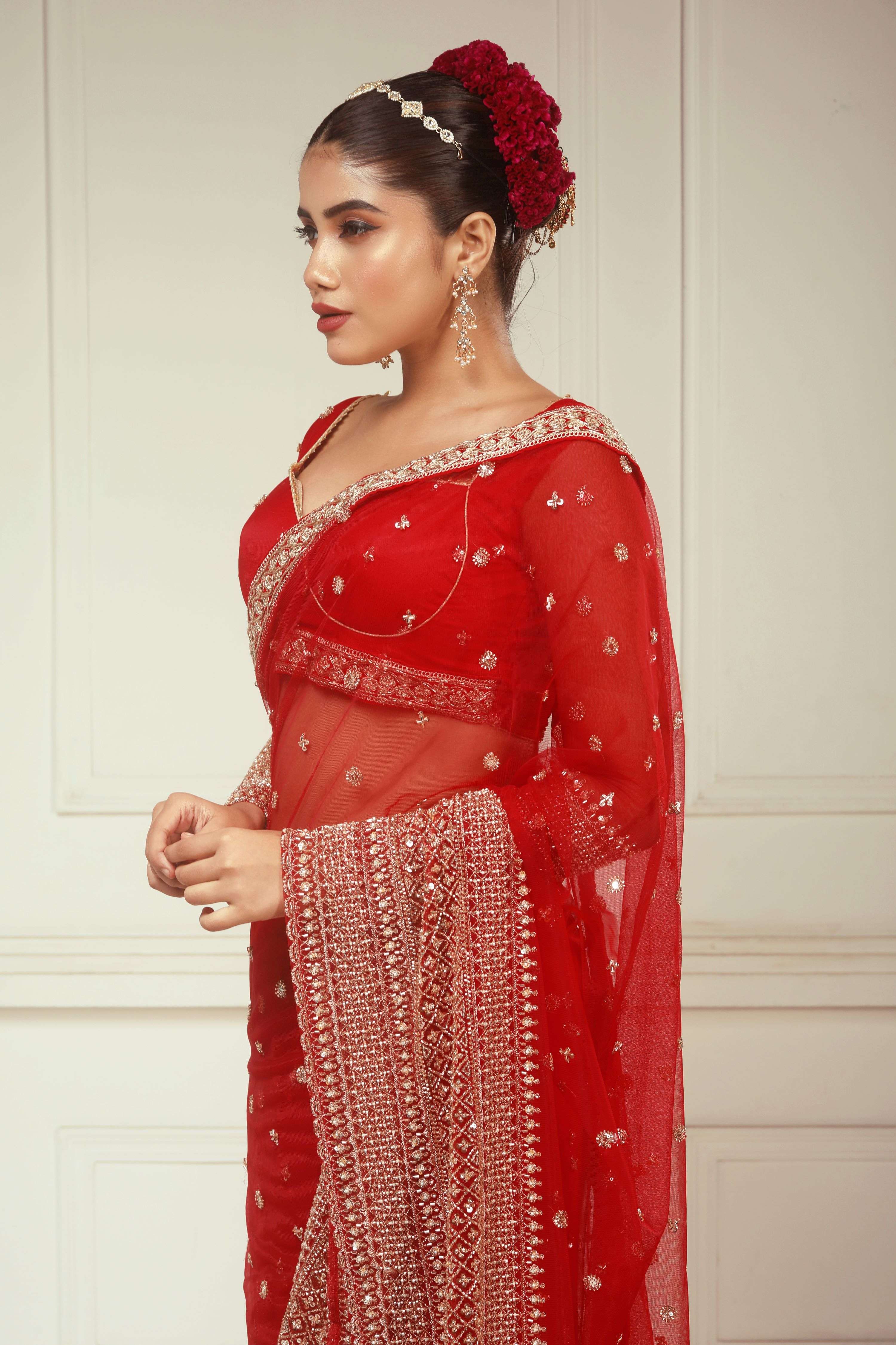 CHERRY CHANDELIER SAREE