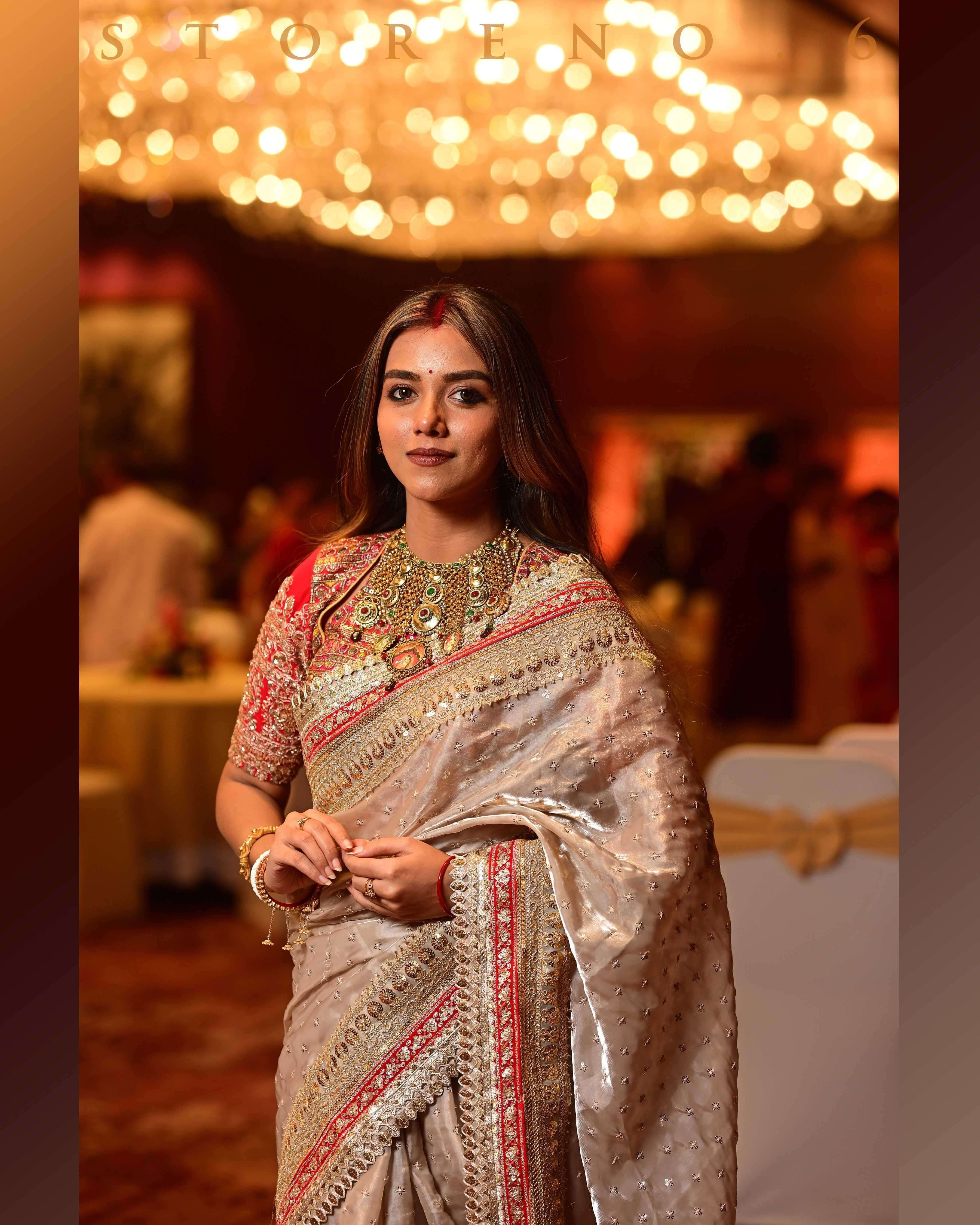 WEDDING WHIMSICAL SAREE.