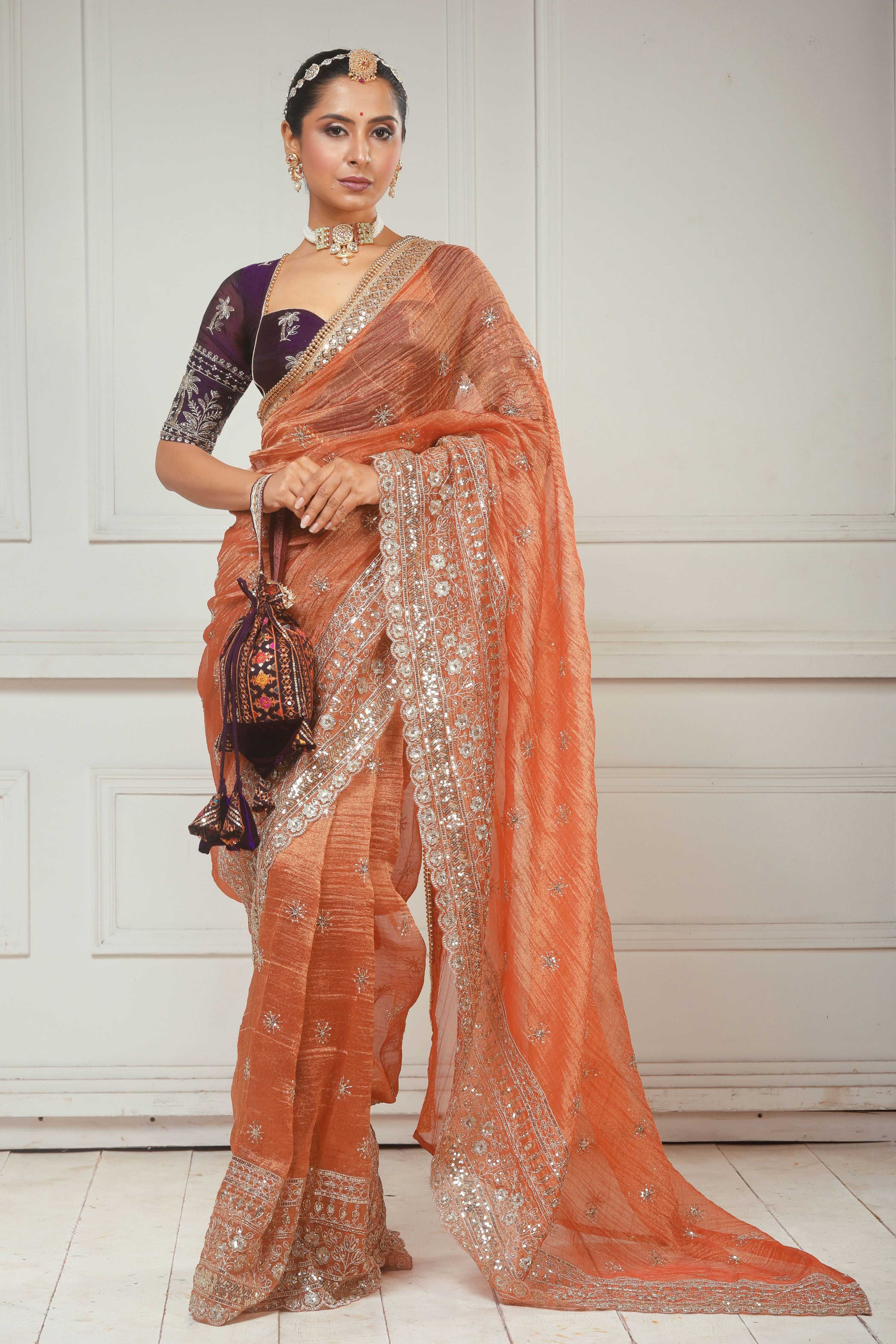 BLUSH WILDFLOWER SAREE